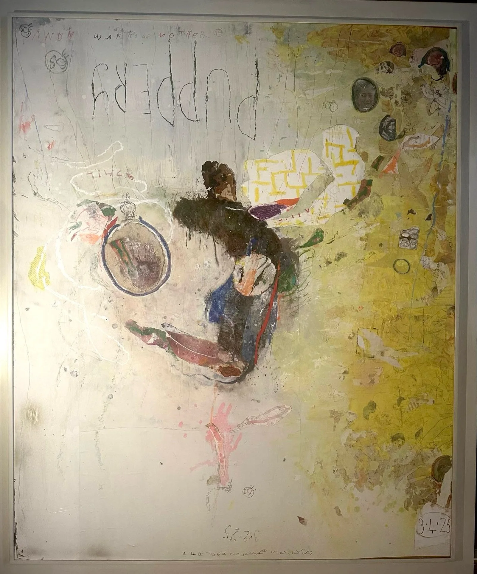 Stephen Goddard (b.1959), Puppery, 2026. Mixed media, 145 x 120cm