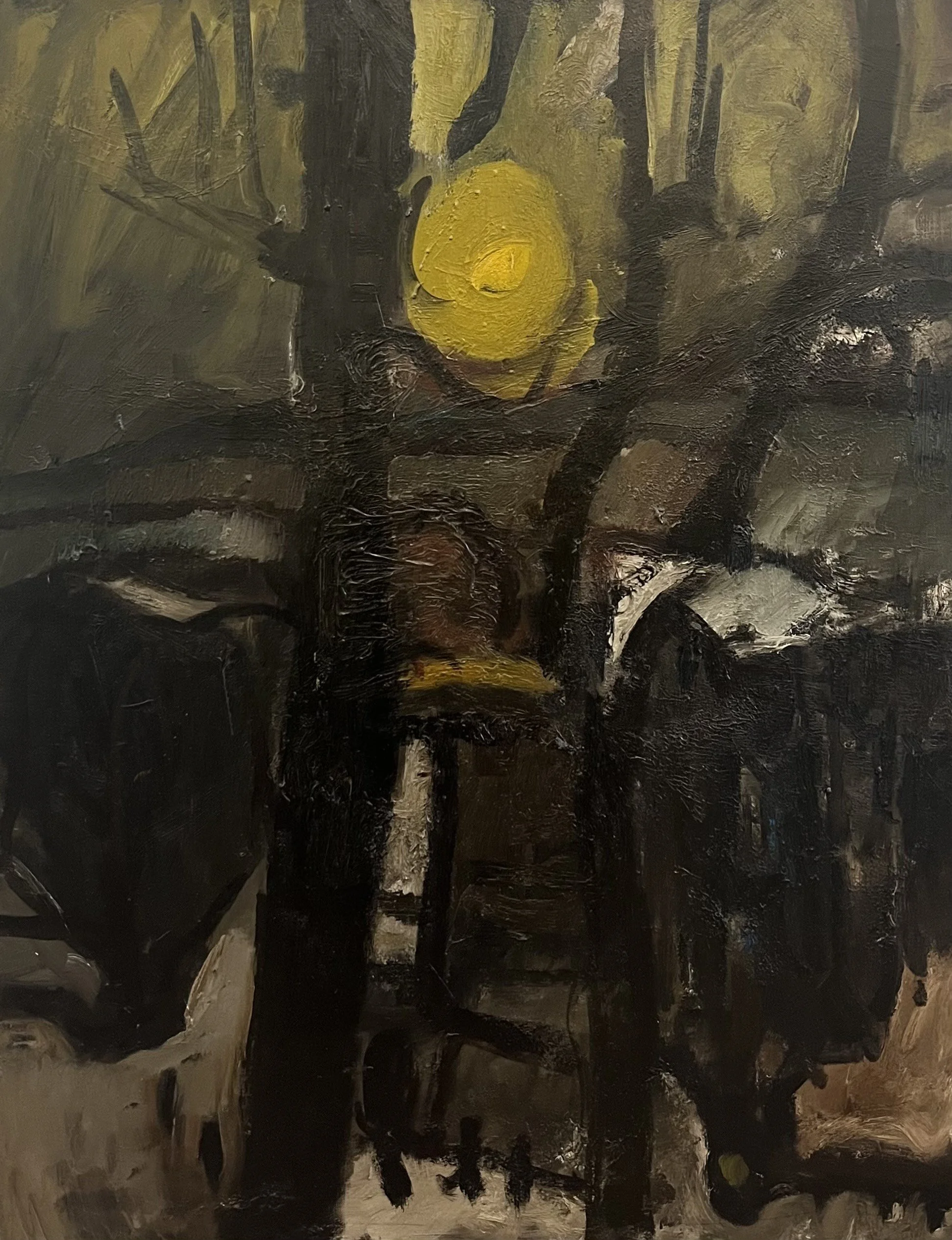 Sheila Fell (1931-1979), Village Under Snow, 1957. Oil on Canvas, 91.5 x 71 cm