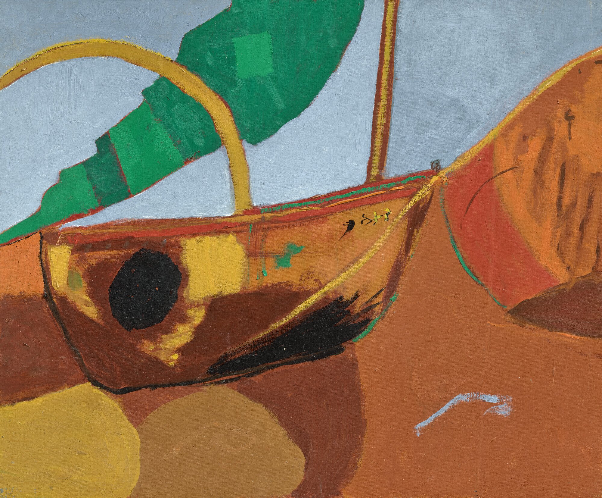 Roger Hilton CBE (1911–1975), Boat on Shore, c. 1972. Canvas, 76.2 x 91.5 cm