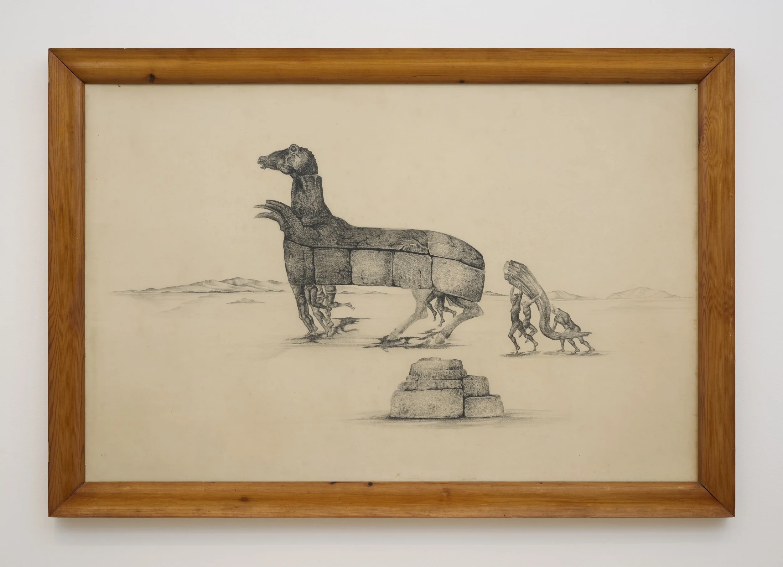 Anne Saïd (1914 - 1995), The Benevolent Beast, 1960s. Pencil on paper, 94 x 138 cm. © The Estate of Anne Saïd. Courtesy of Richard
Saltoun Gallery, London, Rome & New York
