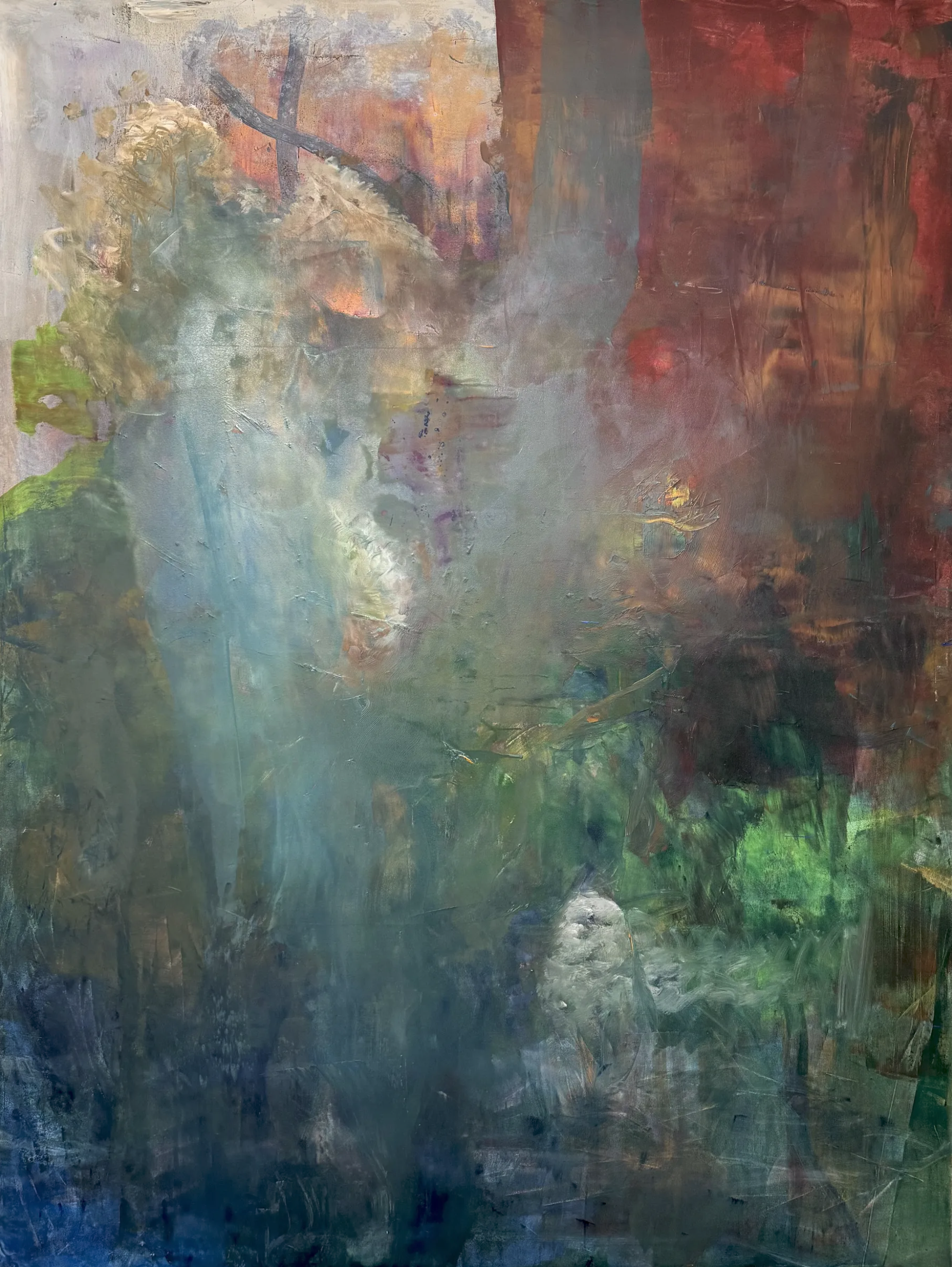 Ian Rayer-Smith, Fracture. Oil on canvas, 193 x 255cm