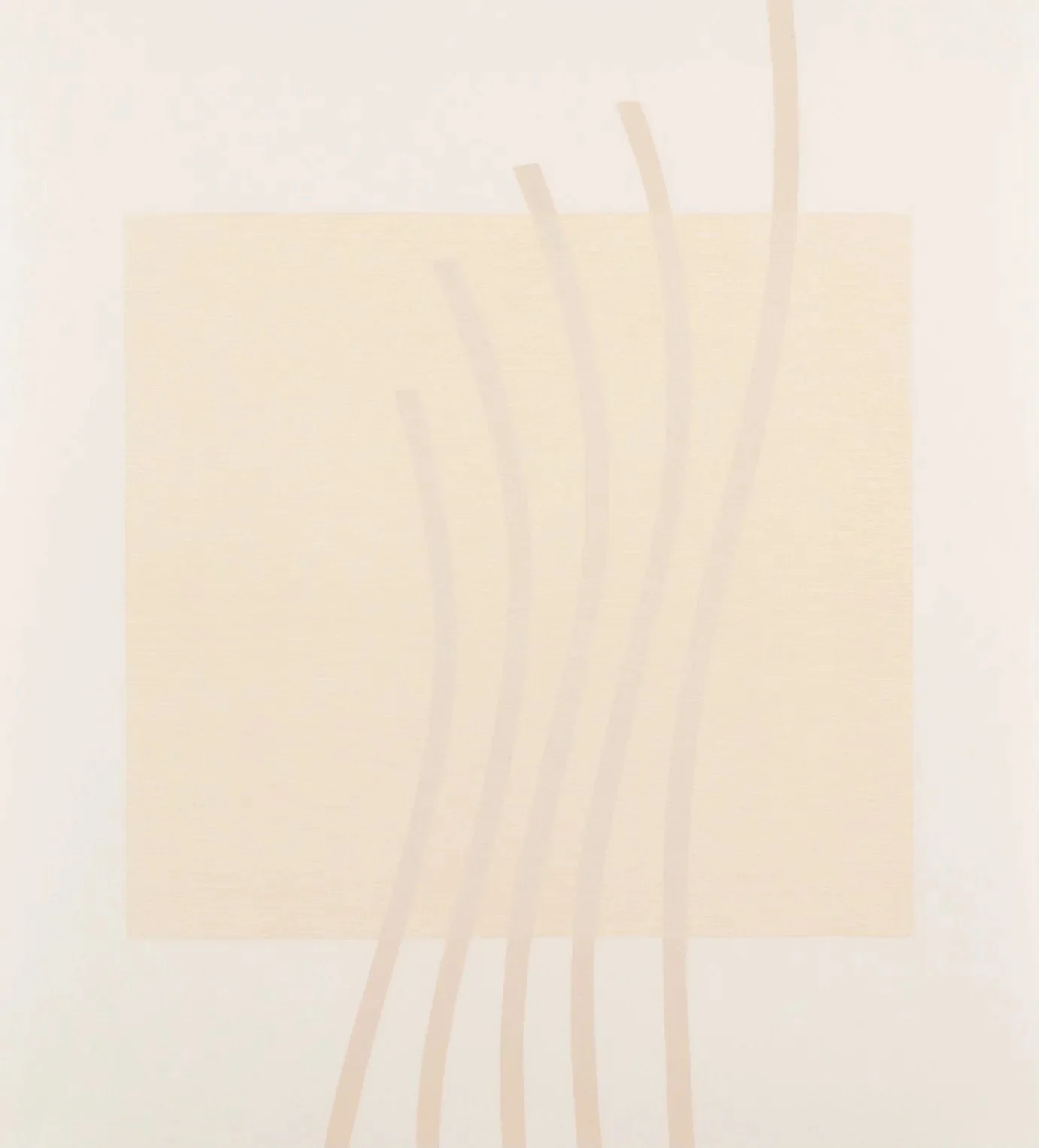 Kim Lim (1936-1997) V, 1991. Woodcut on paper 36 x 32.5 cm. Courtesy of Jenna Burlingham Gallery POA