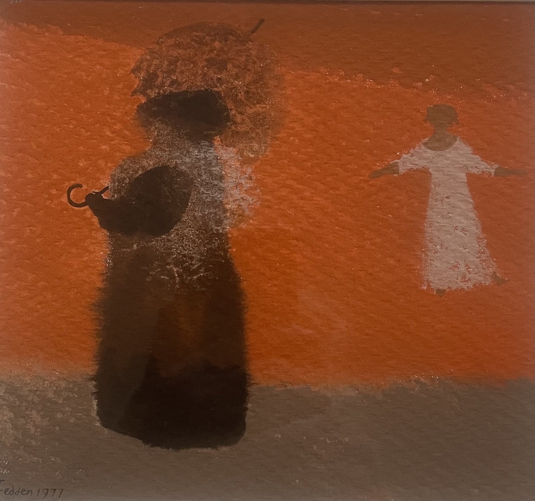 Mary Fedden OBE RA (1915 - 2012), Walk on the Beach. Watercolour and Gouache