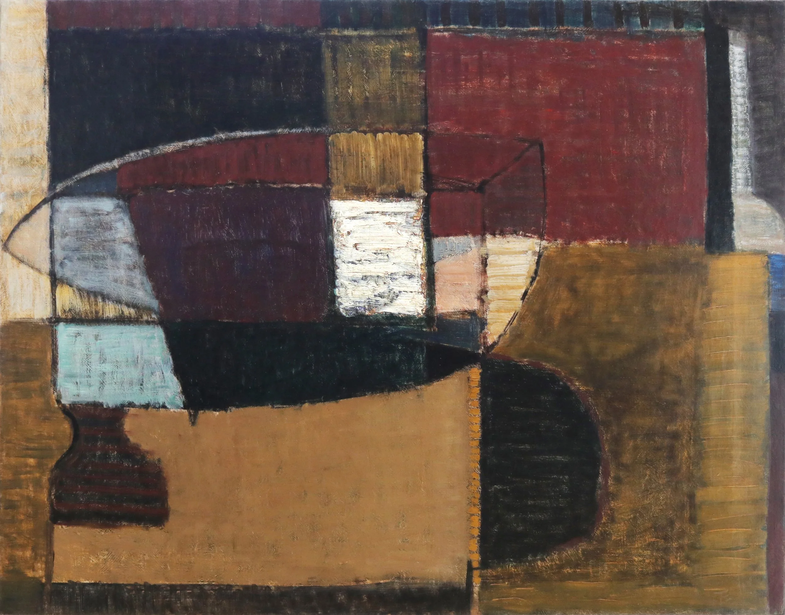 Sir Terry Frost (1915-2003), Boat, 1950. Oil on canvas, 71.4 x 91.5cm