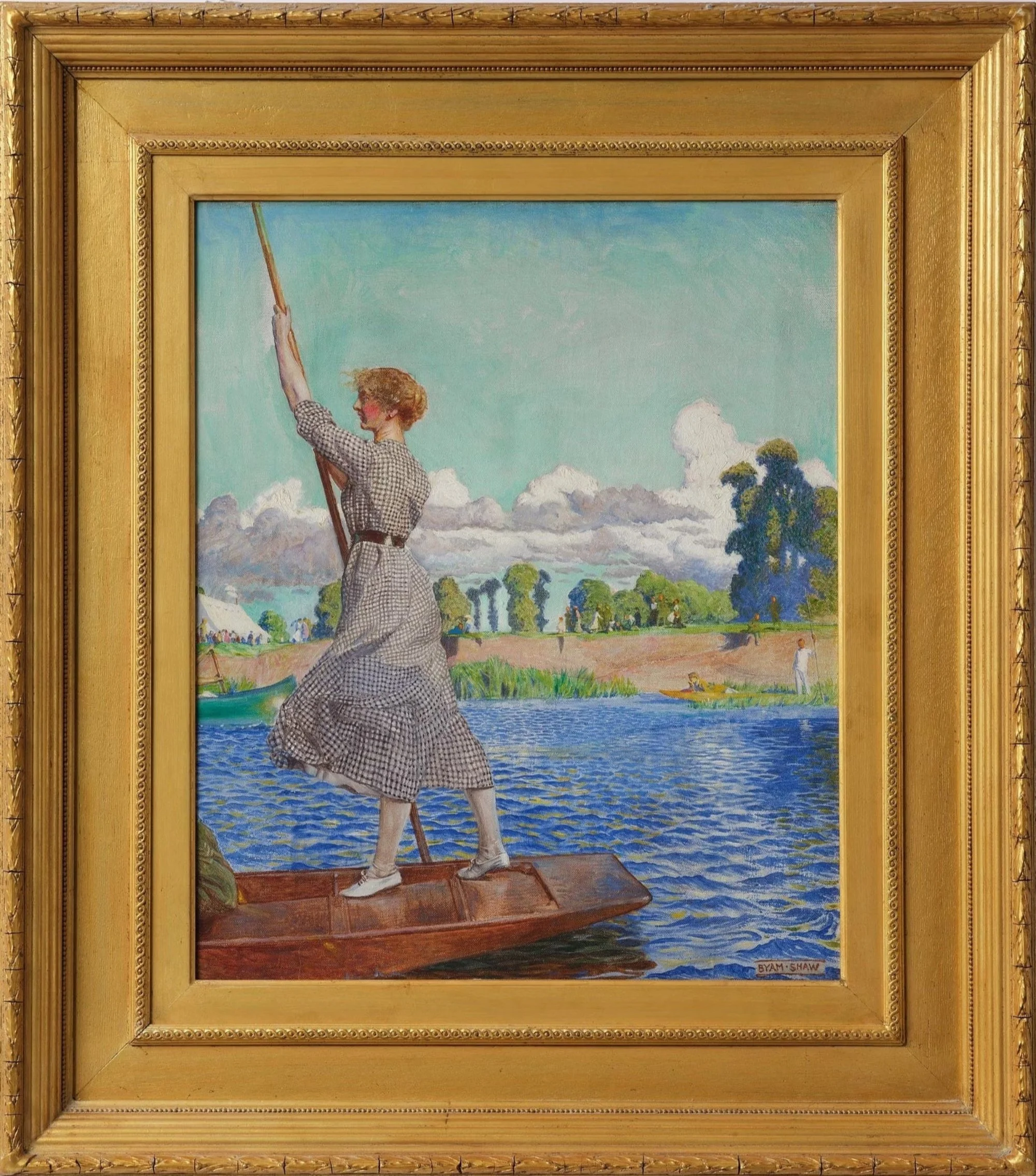 John Byam Liston Shaw (1872-1919), The Regatta. Oil on canvas, 61 x 50cm