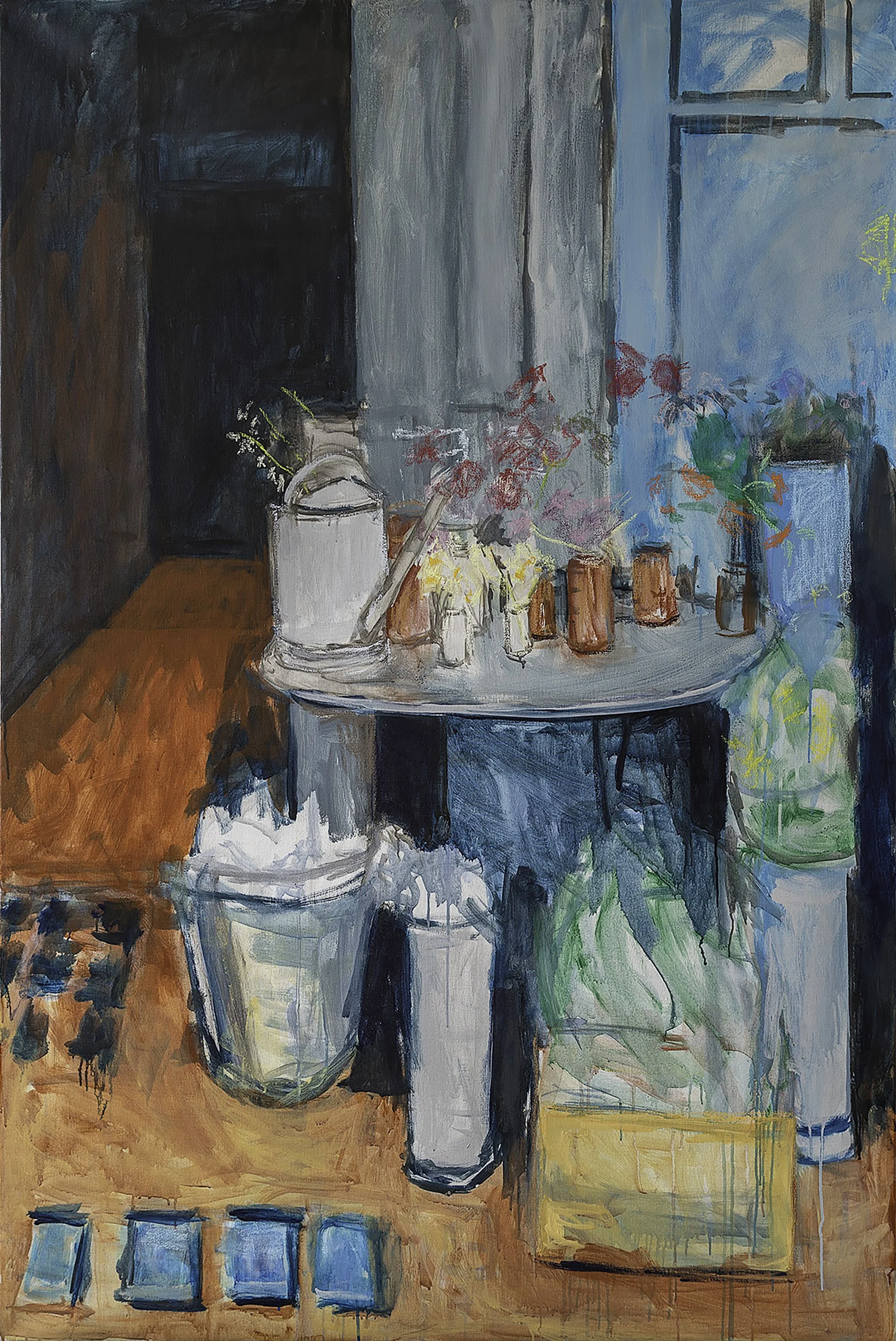 Julie Held NEAC LG RWS, Echo, 2025. Oil and pastel on canvas, 193 x 121.5cm