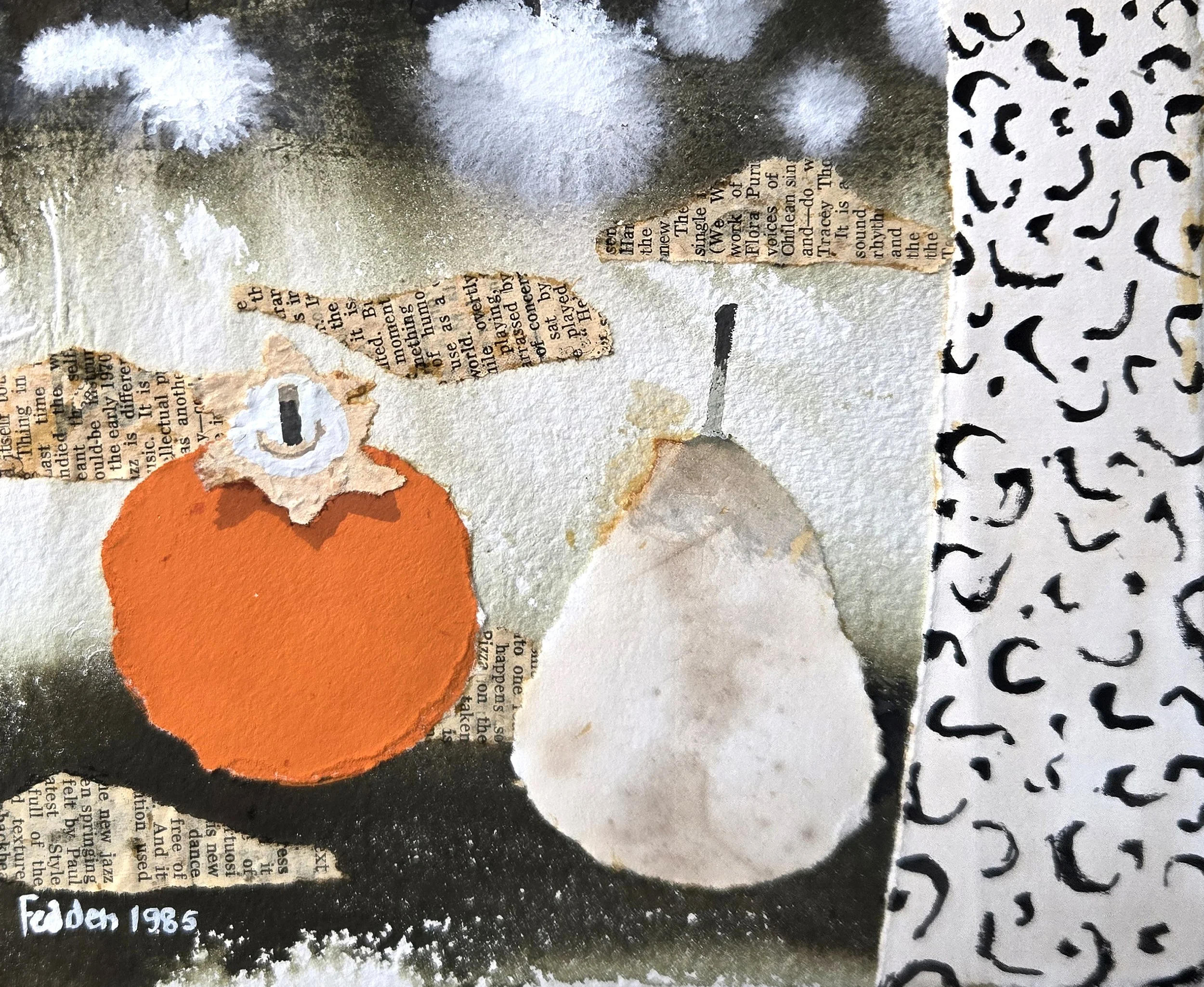Mary Fedden (1915 -  2012), Still Life. Watercolour collage, 16 x 19cm. £8,900