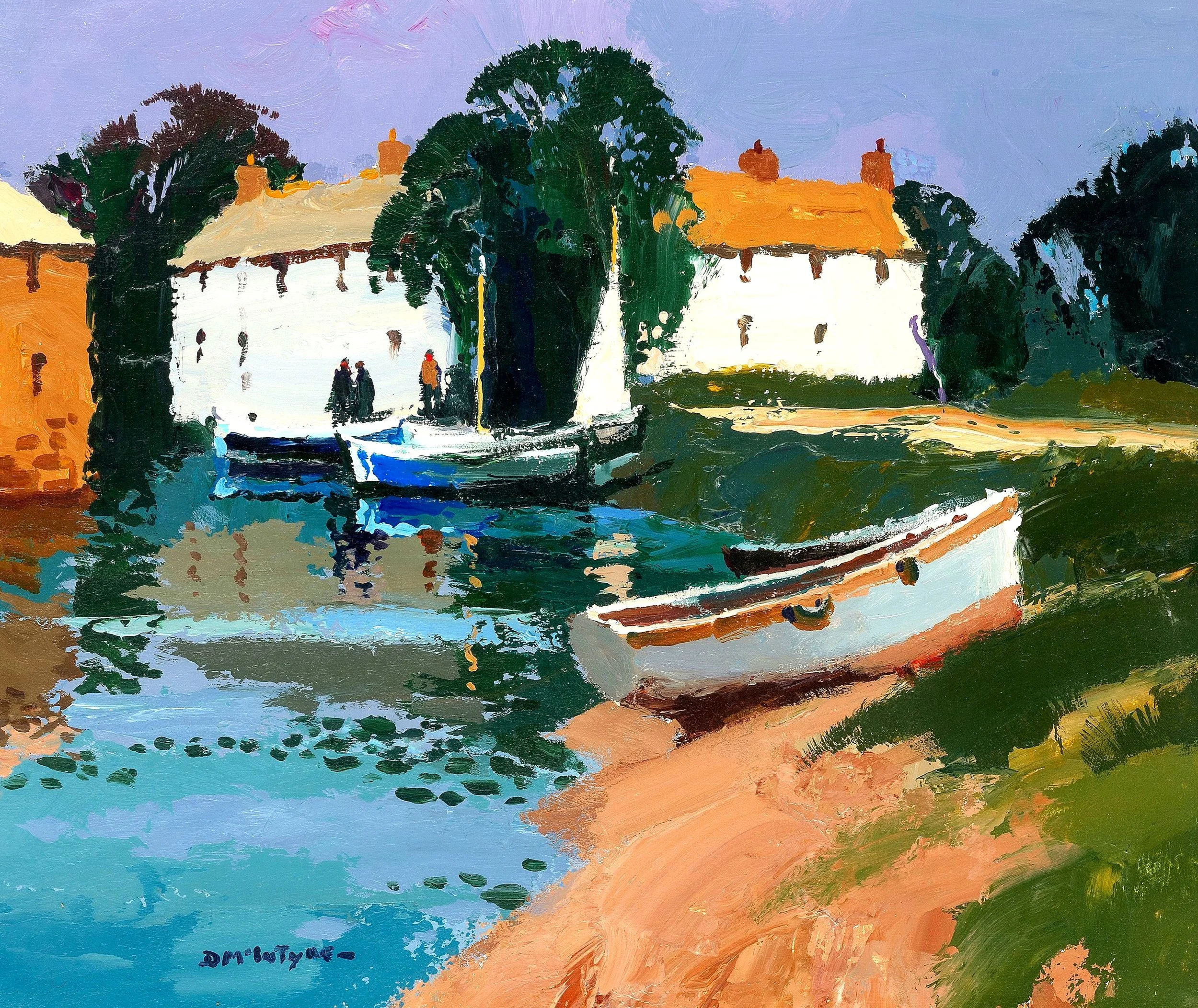 Donald McIntyre (1923 - 2009), Sail Boats. Oil on board, 53 x 64cm. £14,950