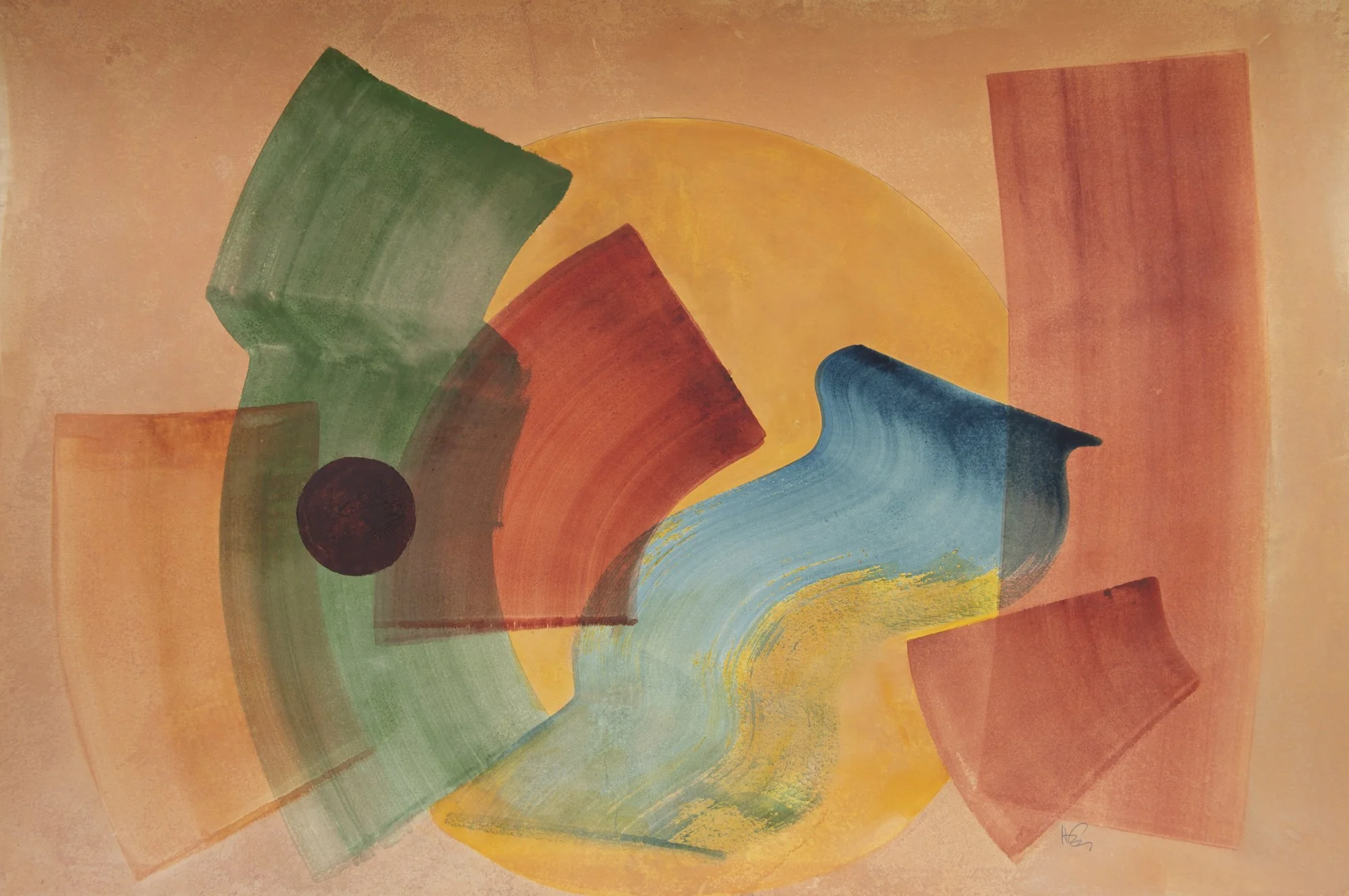 Harry Cory Wright, This Morning, 2025. Watercolour on kozuke paper, 98 x 148cm