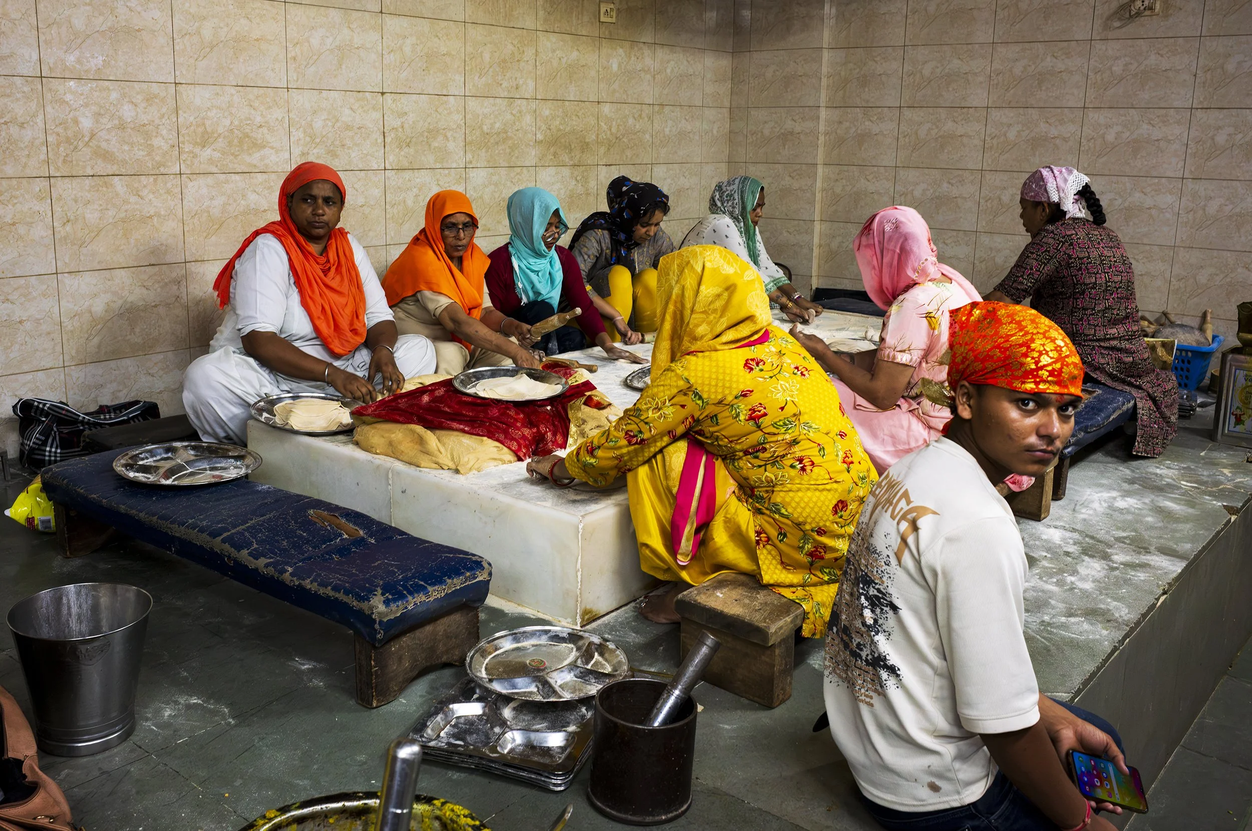 Gurdwara Bangla Sahib kitchen