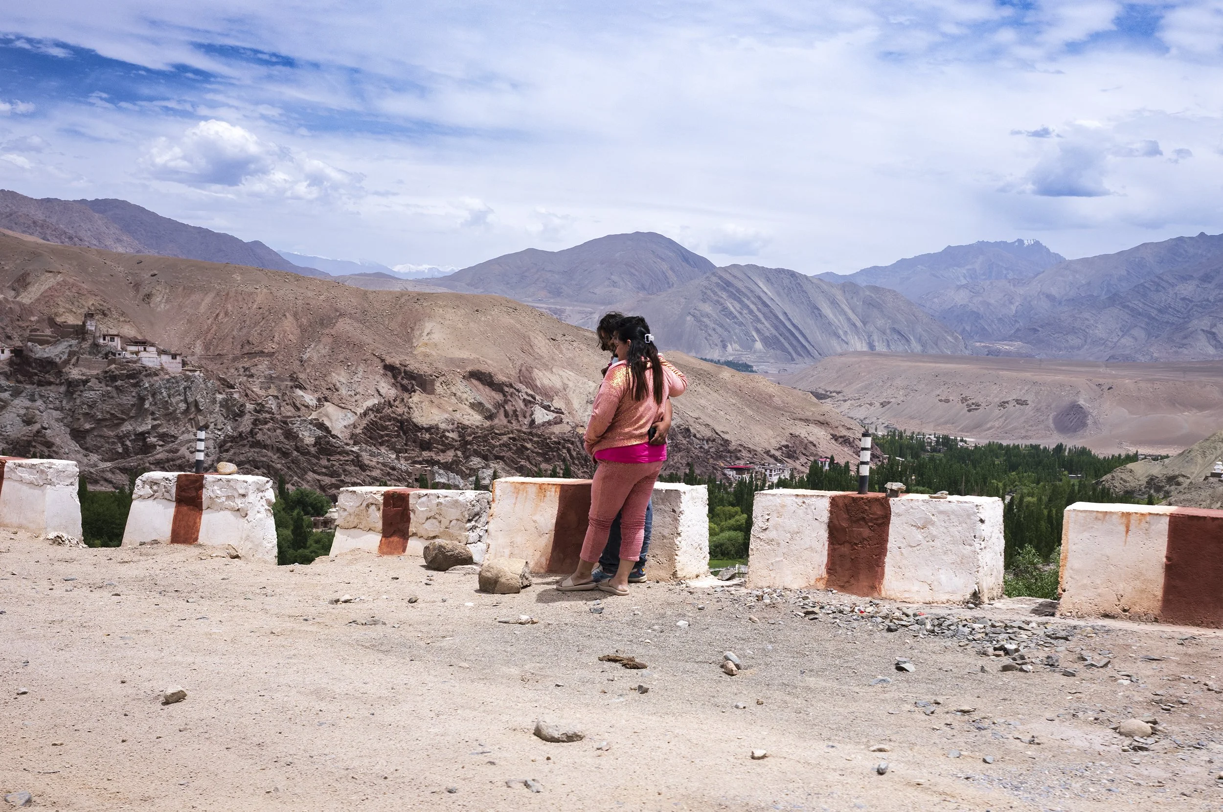 Somewhere along the Srinagar-Ladakh Highway, family portrait