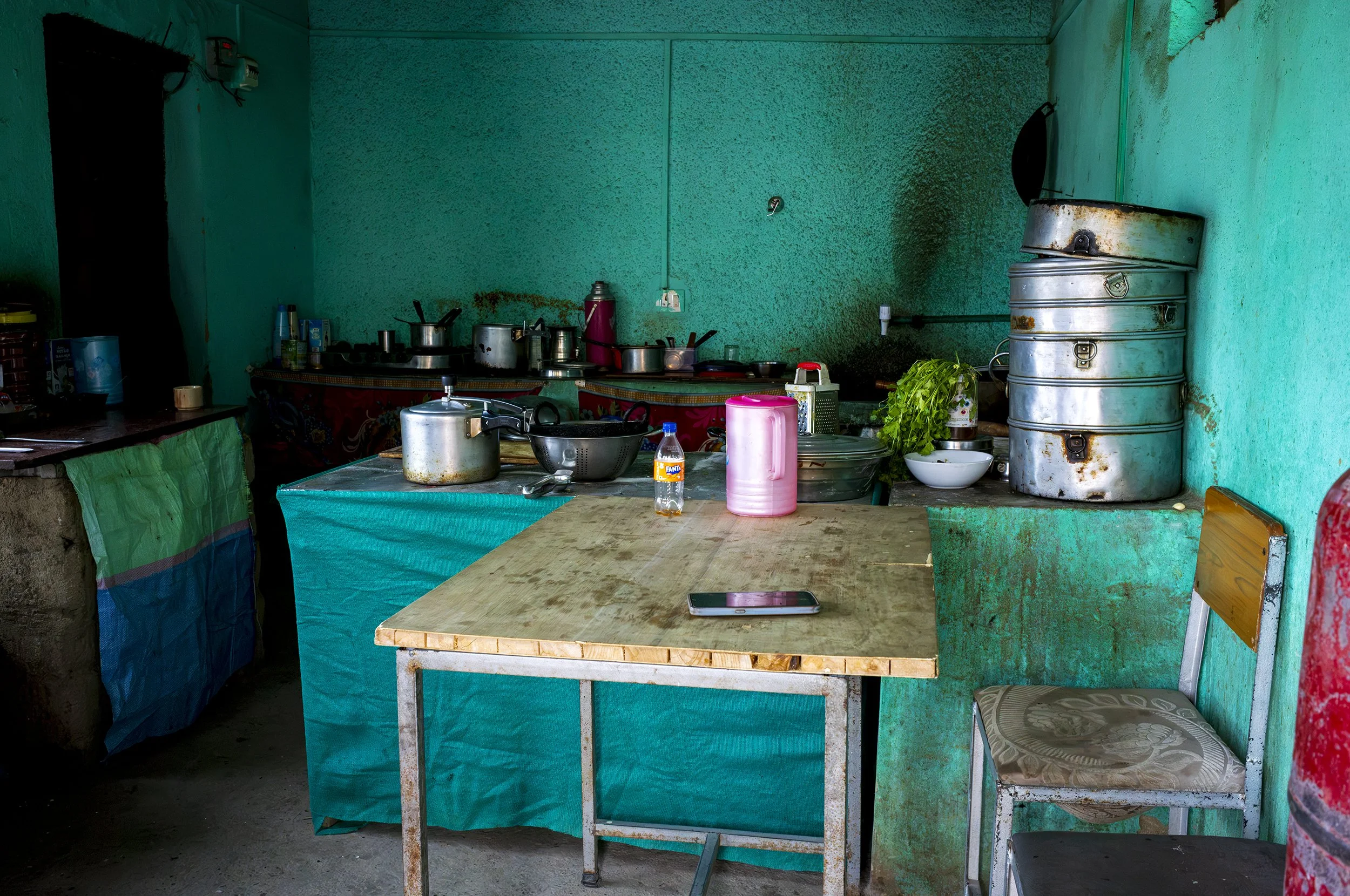 The Cafe kitchen ...