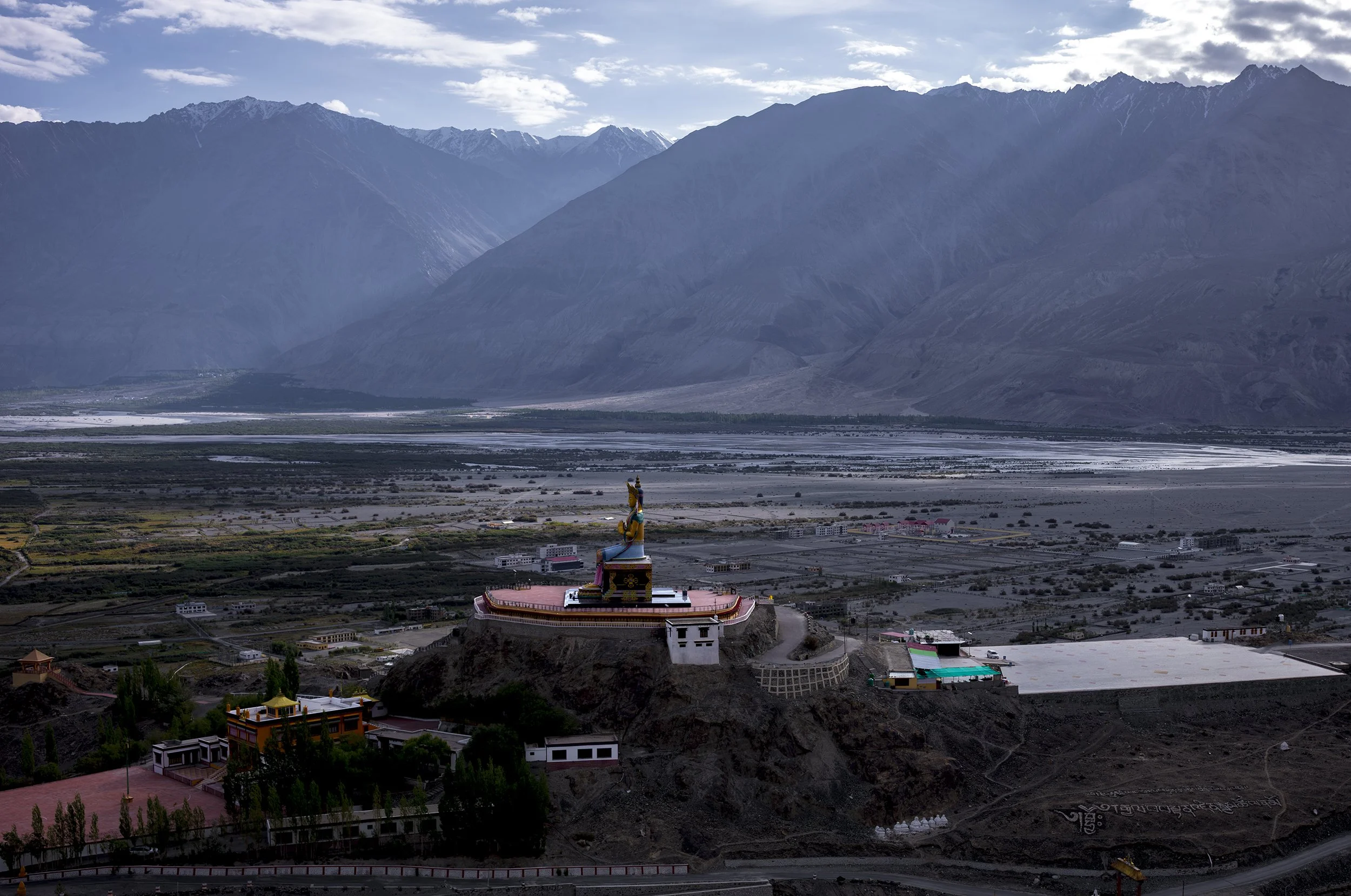 The Karma 'launch pad' - Maitreya Buddha (the future Buddha) in the Nubra Valley, Diskit.  Built to promote world peace, protect the region, and represent the future Buddha