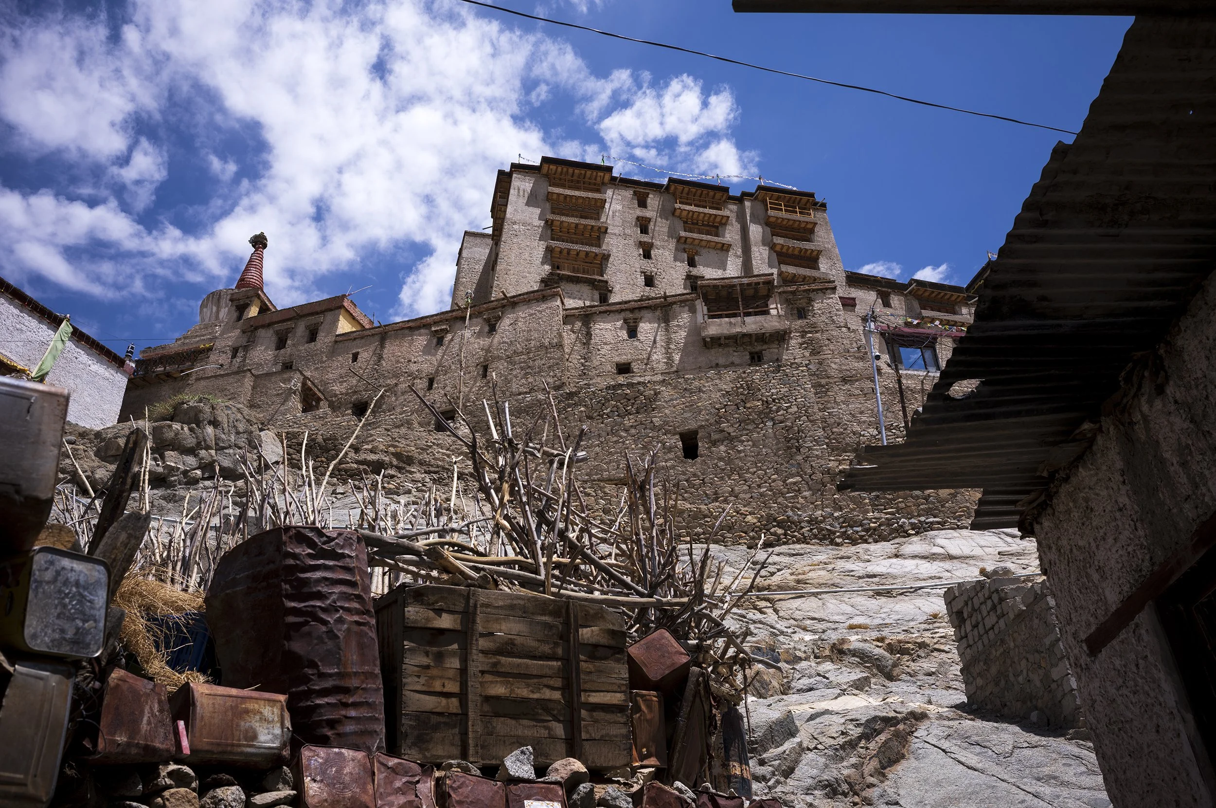 Looking up to Leh Palace