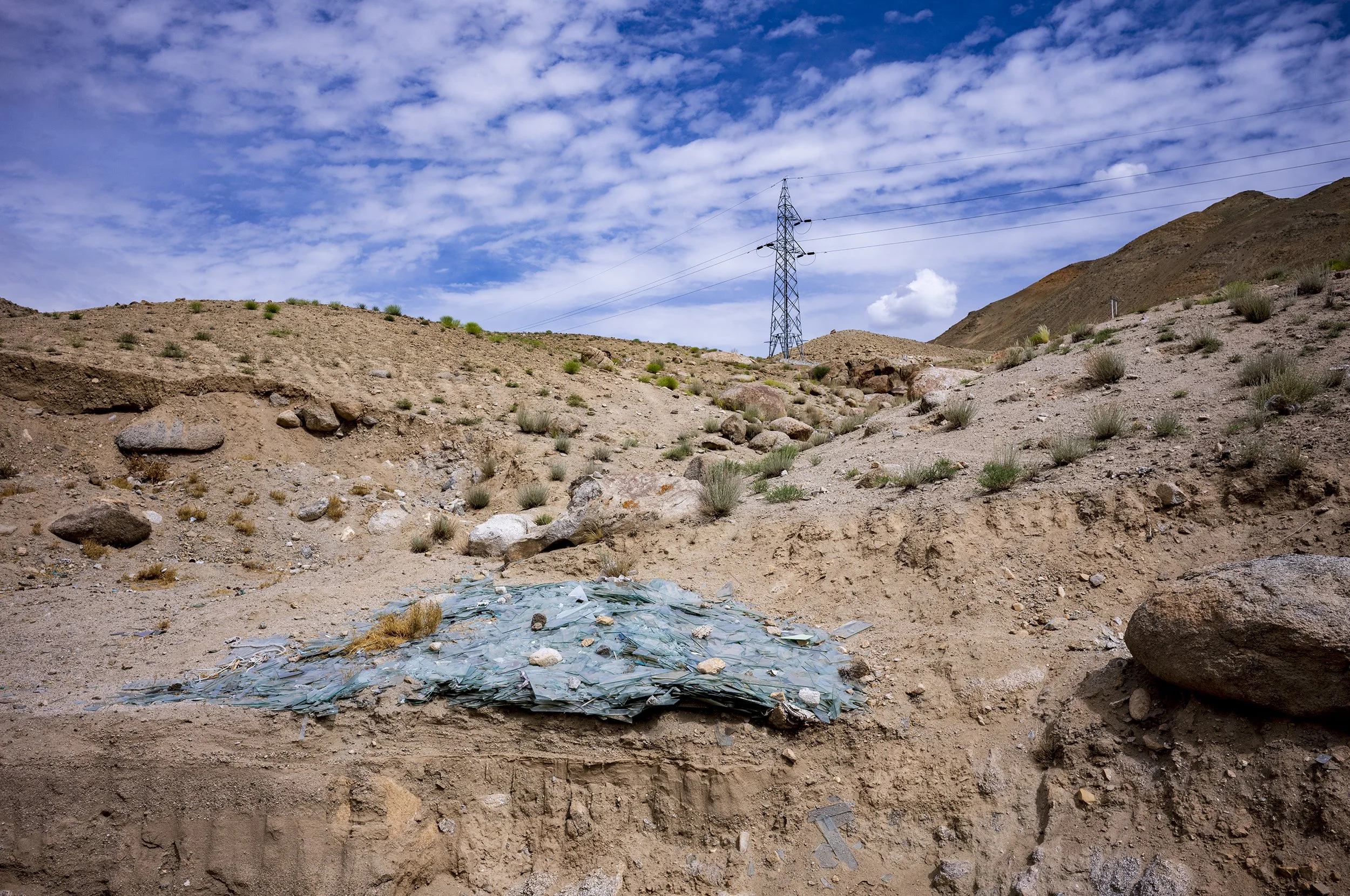 Fly-tipping has become a serious problem in this fragile landscape, from the both tourists, and more industrial means