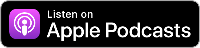 Apple Podcasts button with icon and text