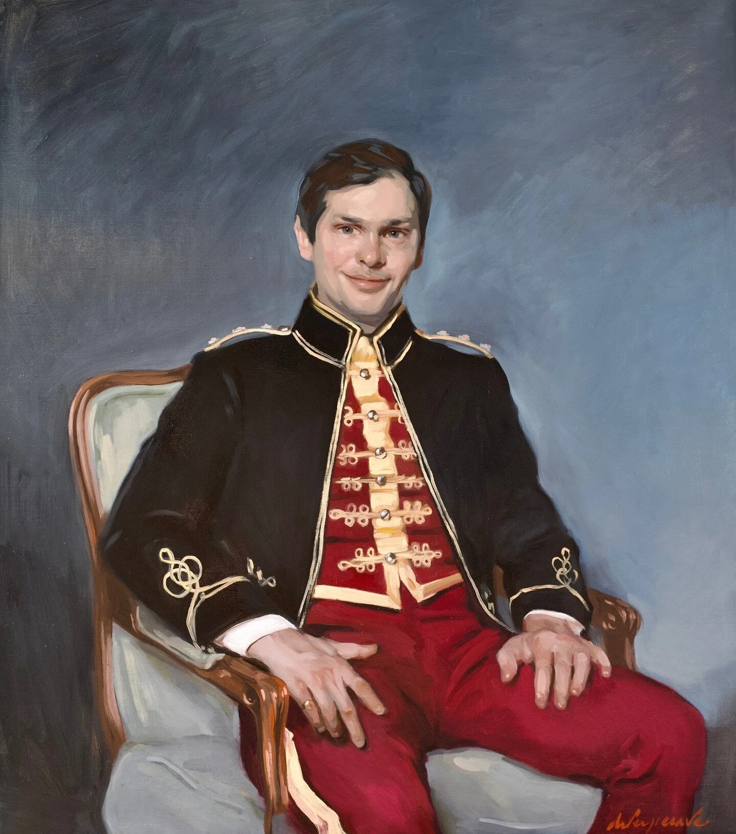 Military portrait commission 
My focus in any piece of work, whether it be a commission or personal, is to be authentic. To bring out the natural state in a sitter. To be at one and at peace with themselves. I&rsquo;m so happy we found this with Will