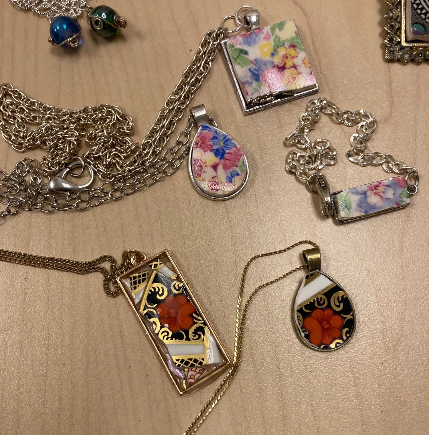 Plates to Pendants - Vintage China Jewelry