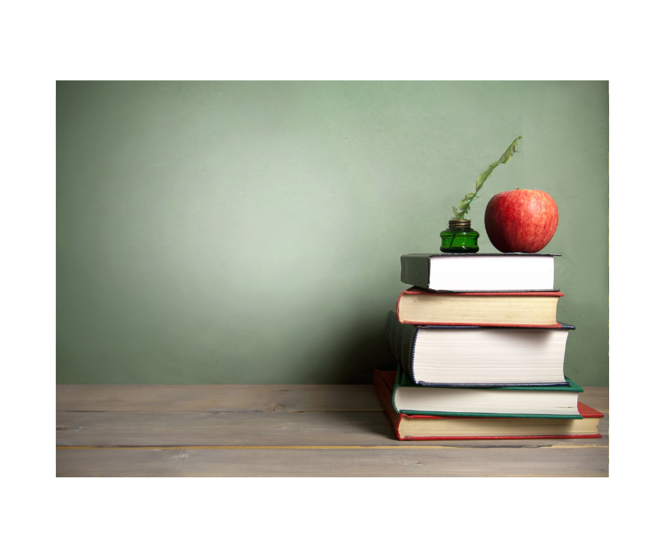 Books representing natural health education and learning.