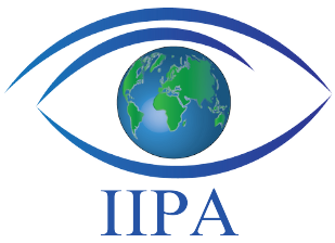 Image of the International Iridology Practitioners Association Logo with the world inside an eye