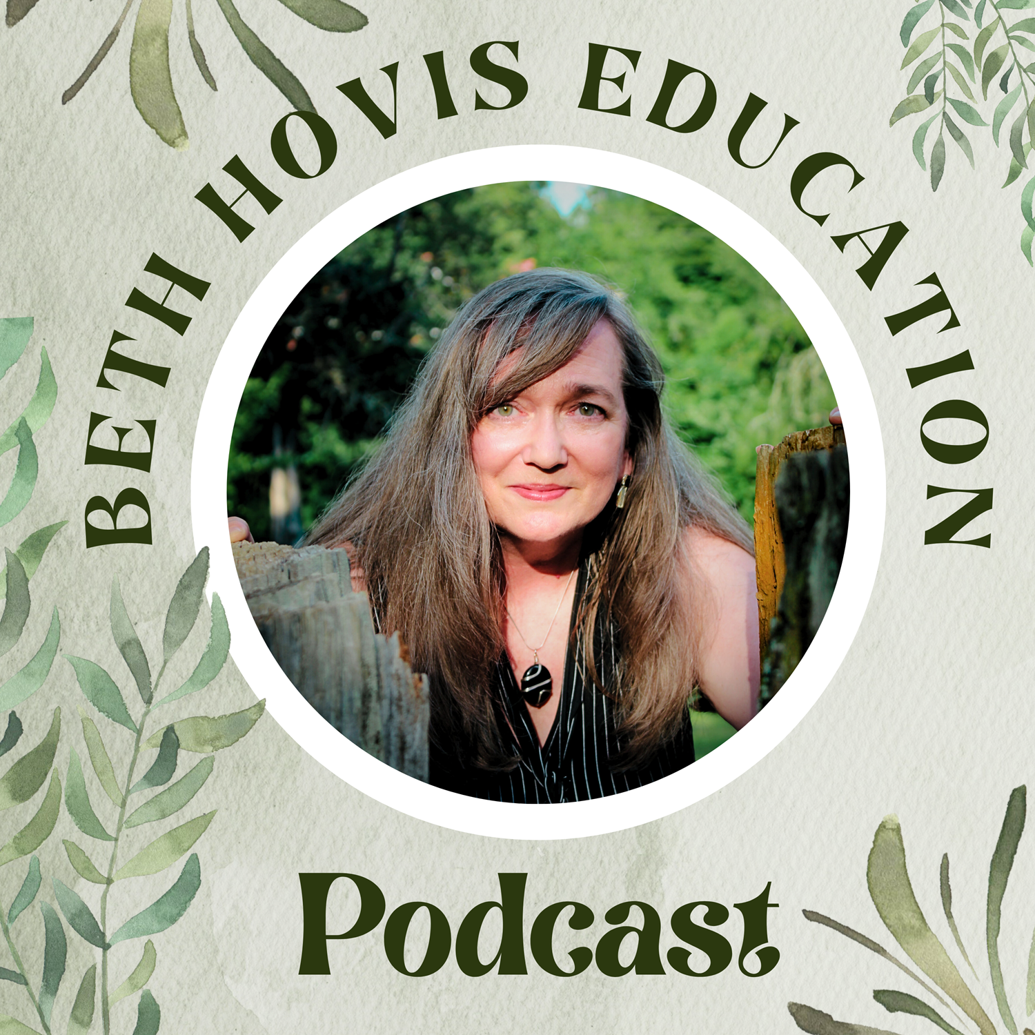 Podcast cover for Beth Hovis featuring holistic wellness education and business foundations for practitioners.