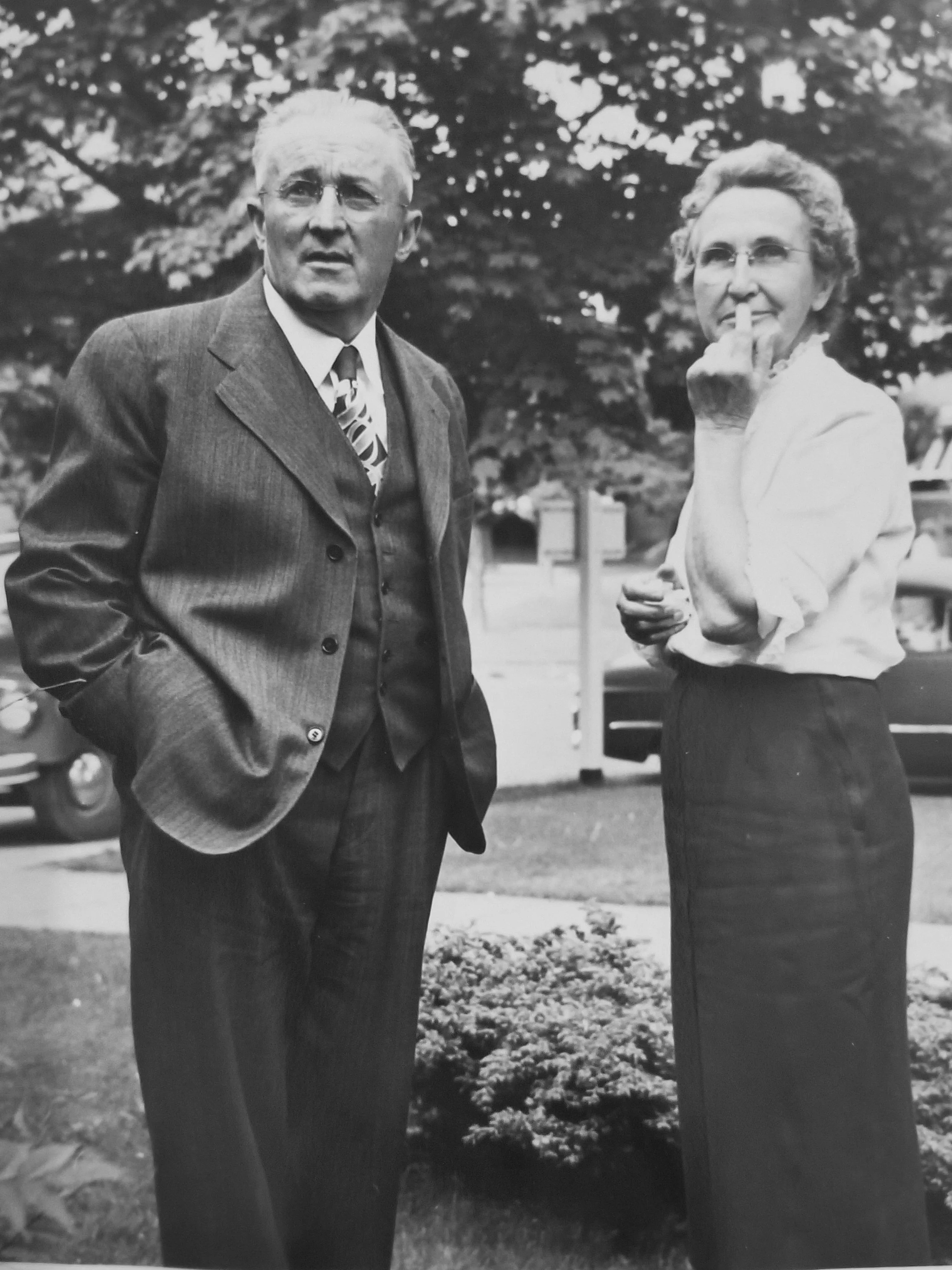Frank McCain and Florence Lallathin ca. 1949.jpg
