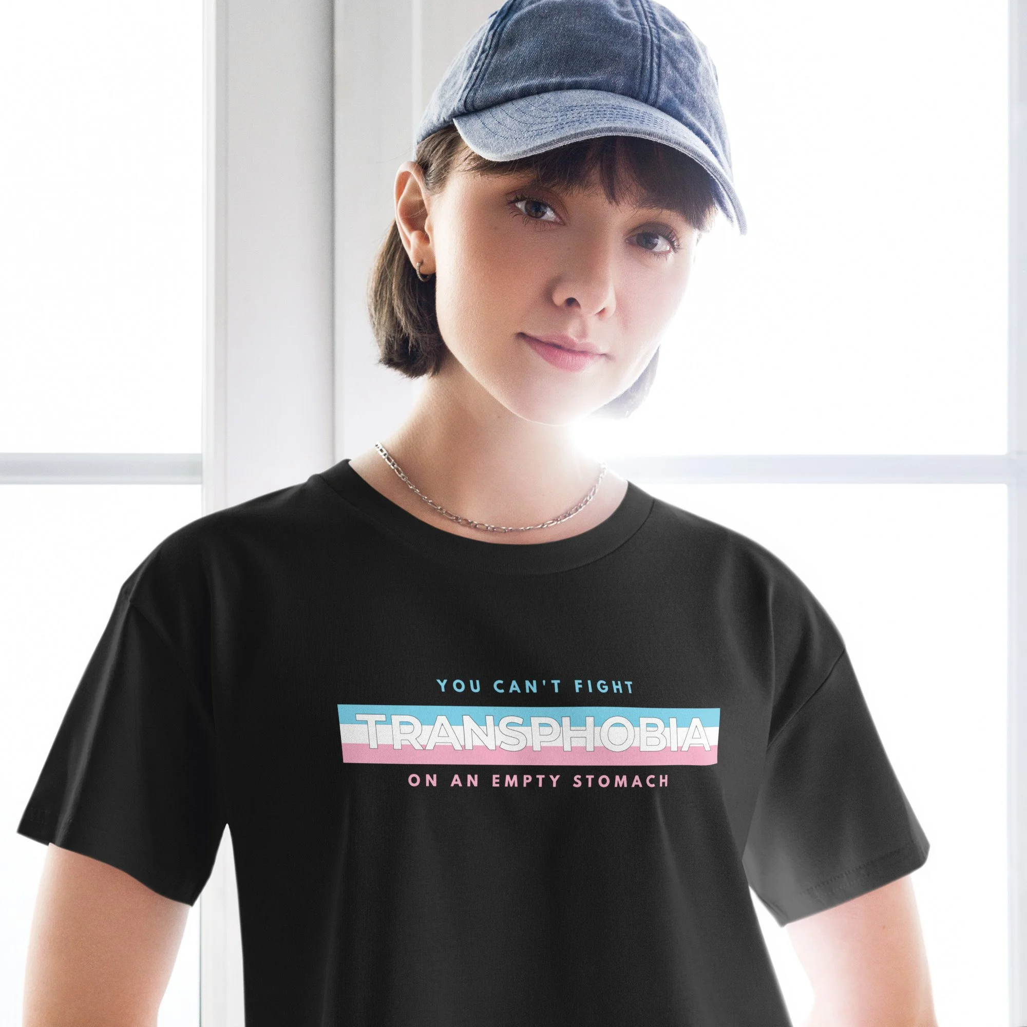 Crop Top Dark - Fight Transphobia
