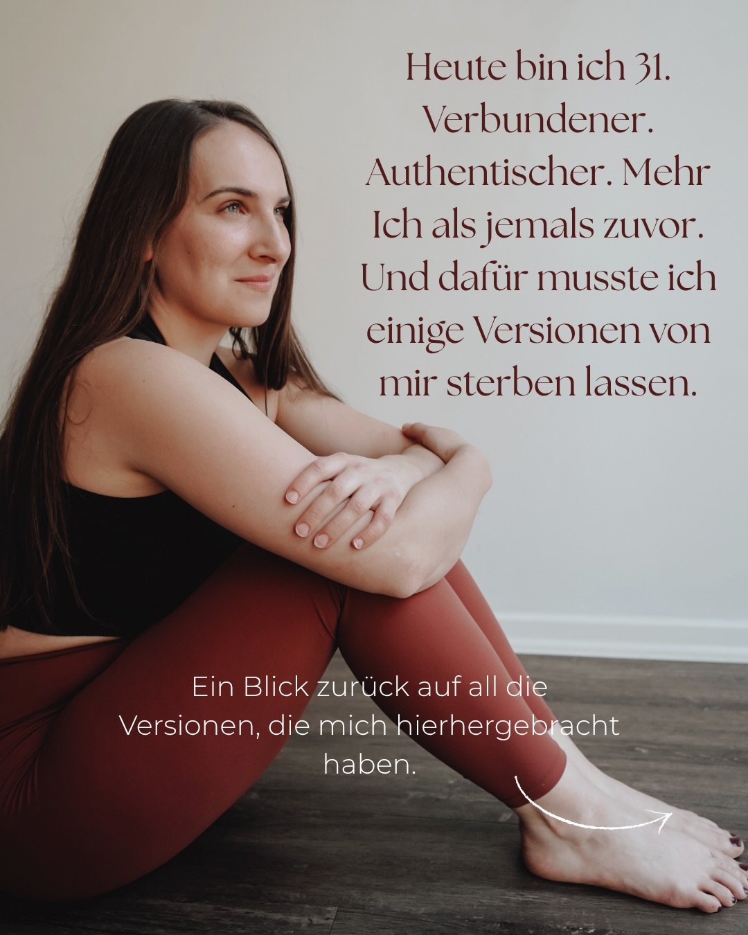 What a wild ride! ❤️&zwj;🔥

Wenn ich auf meine letzten Jahre zur&uuml;ckblicke, dann sehe ich nicht nur die lebhaften Erinnerungen, sondern auch die ganzen verschiedenen Versionen von mir. 

Die Version von mir, die dachte, sie m&uuml;sse sich Liebe