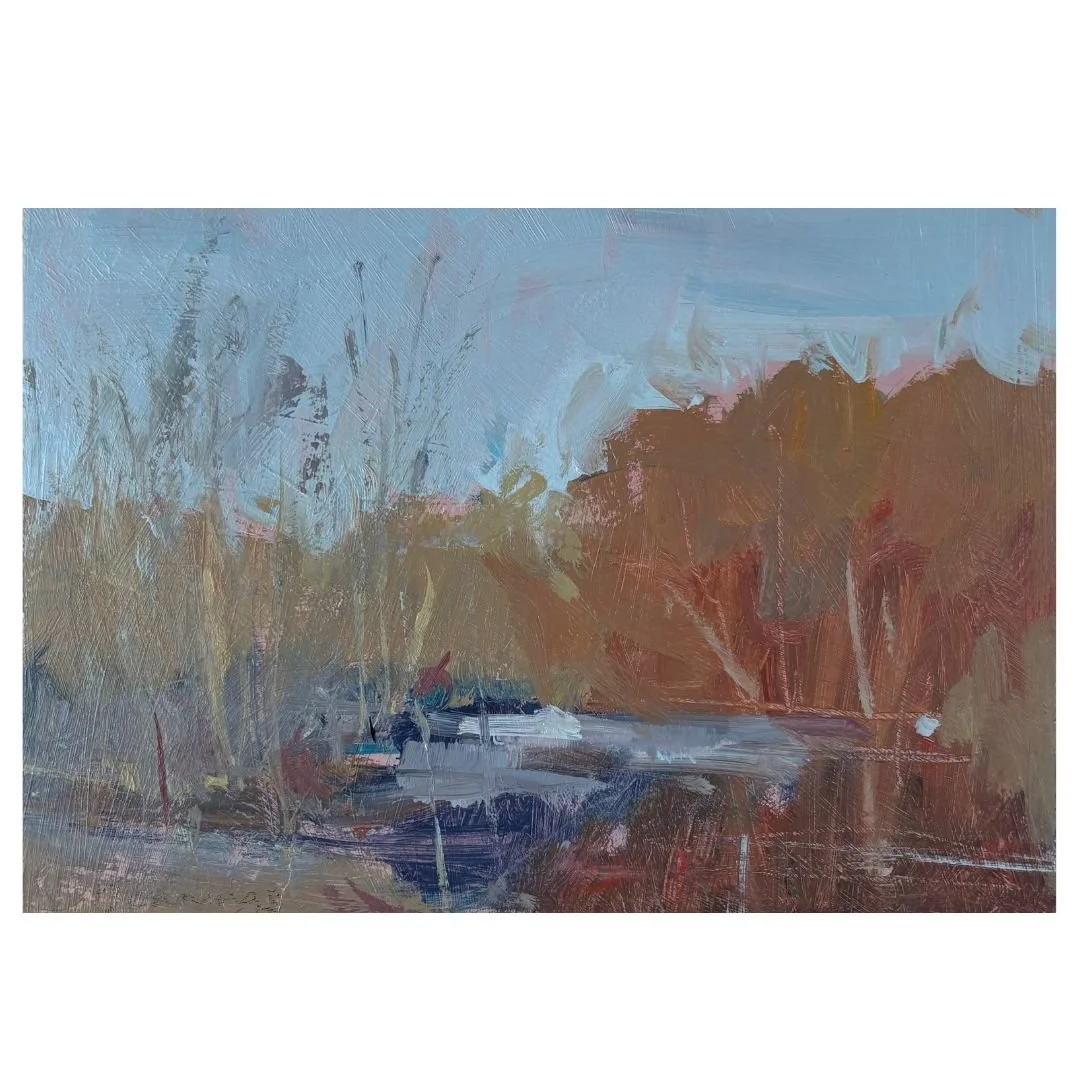 Warm Light on the Winter River square format.jpg