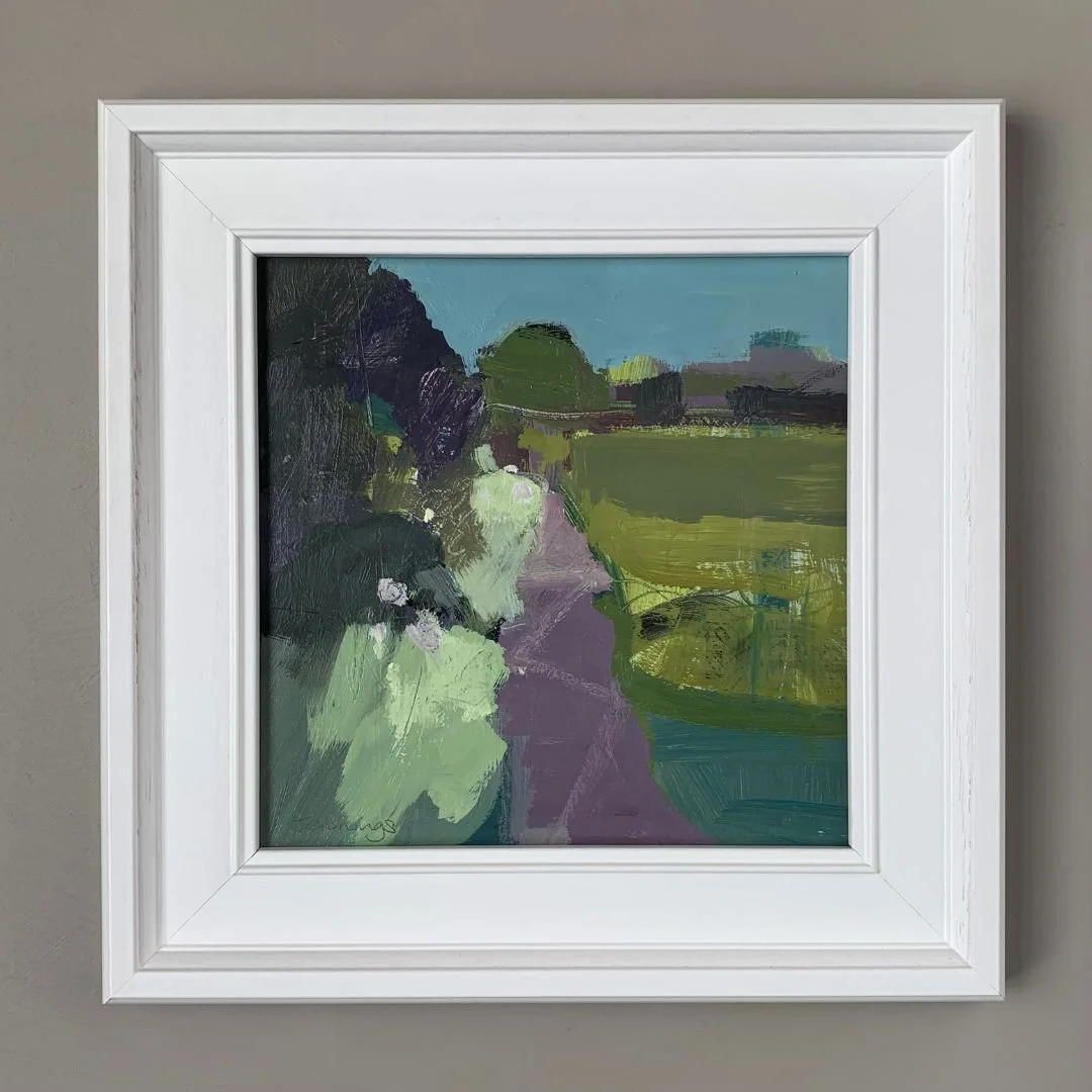 The Cow Parsley Path framed square format.jpg