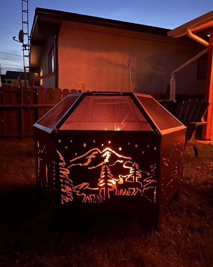 While we can&rsquo;t enjoy our fire pits right now, we can certainly enjoy pictures of them! 

Love this nature themed fire pit! The details are perfect. ✨ 

Interested in a fire pit? Don&rsquo;t forget that we have a promo for our NEW Portable Fire 