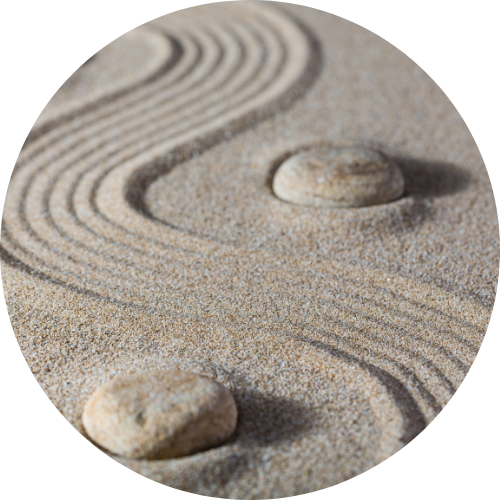Zen garden sand art