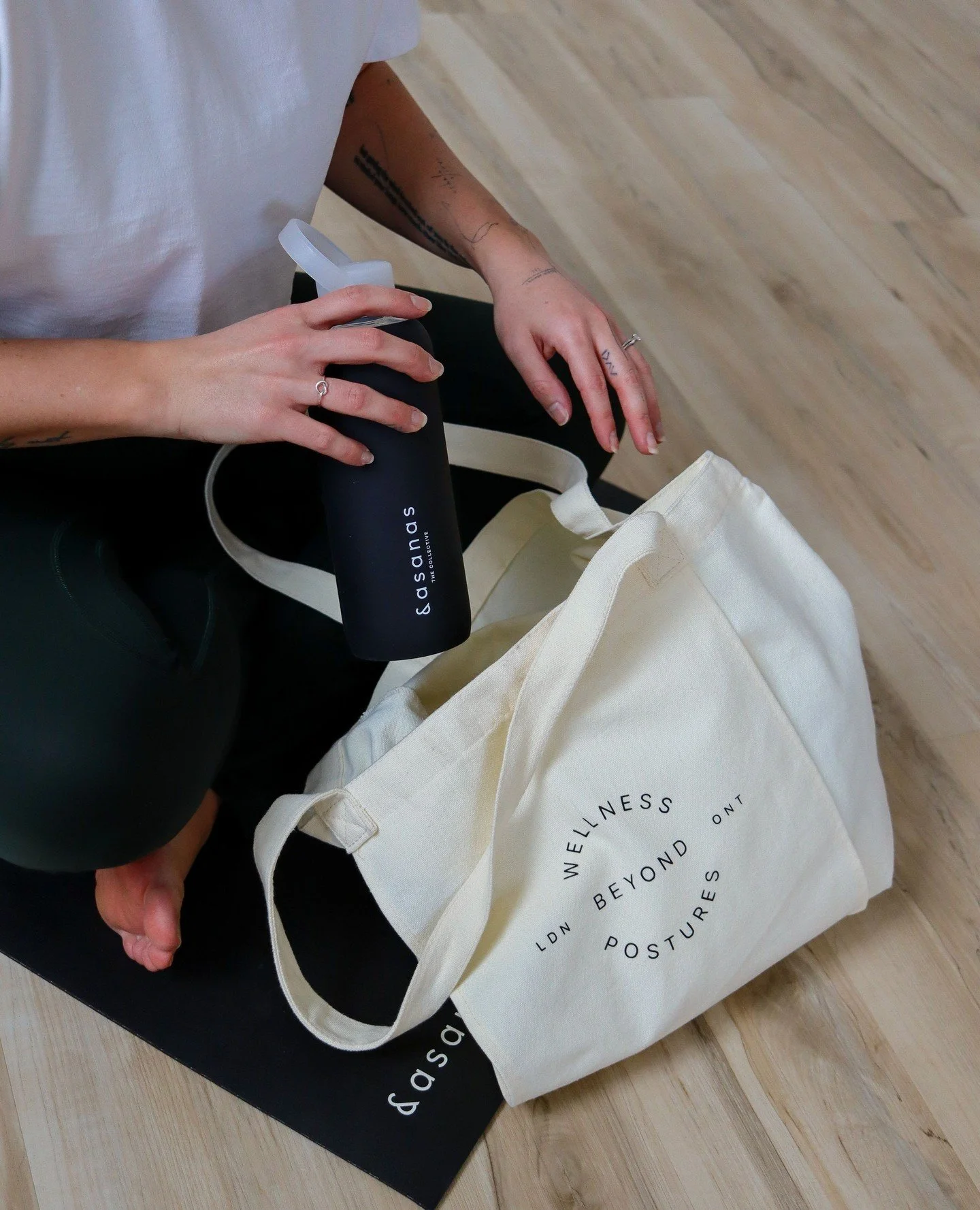 bring &amp;asanas home with you - new water bottles available in studio 🫶💧