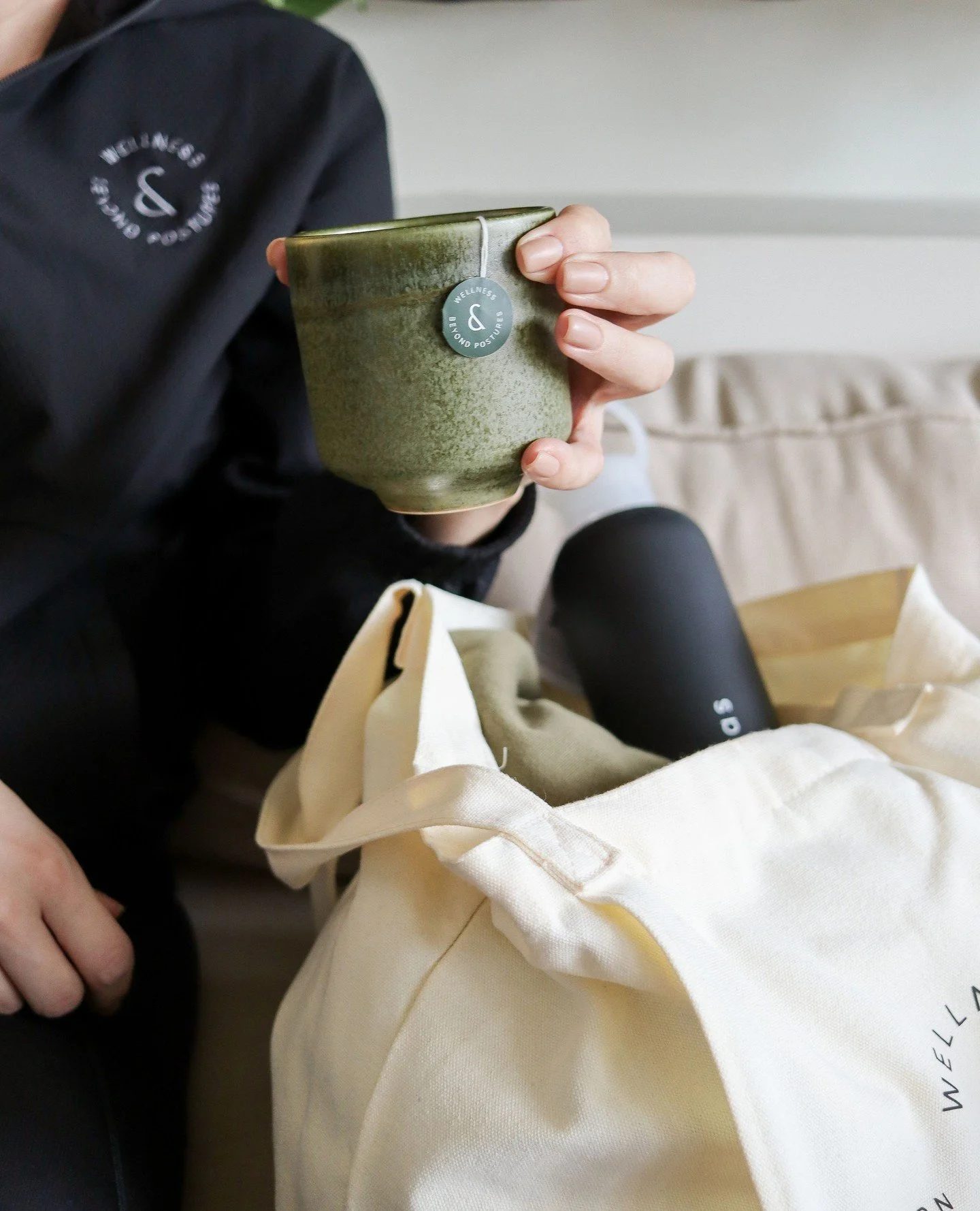 surprise! our mugs &amp; branded tea bags are now officially available for purchase &mdash; it's your favourite teas from the studio (with the &amp;asanas twist) and the mugs you've been loving &mdash; so you can take &amp;asanas home with you 🤍☕️