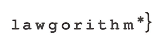 Logo da 'lawgorithm*' em fonte monoespaçada