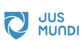 Logotipo do Jus Mundi, uma plataforma de pesquisa jurídica.