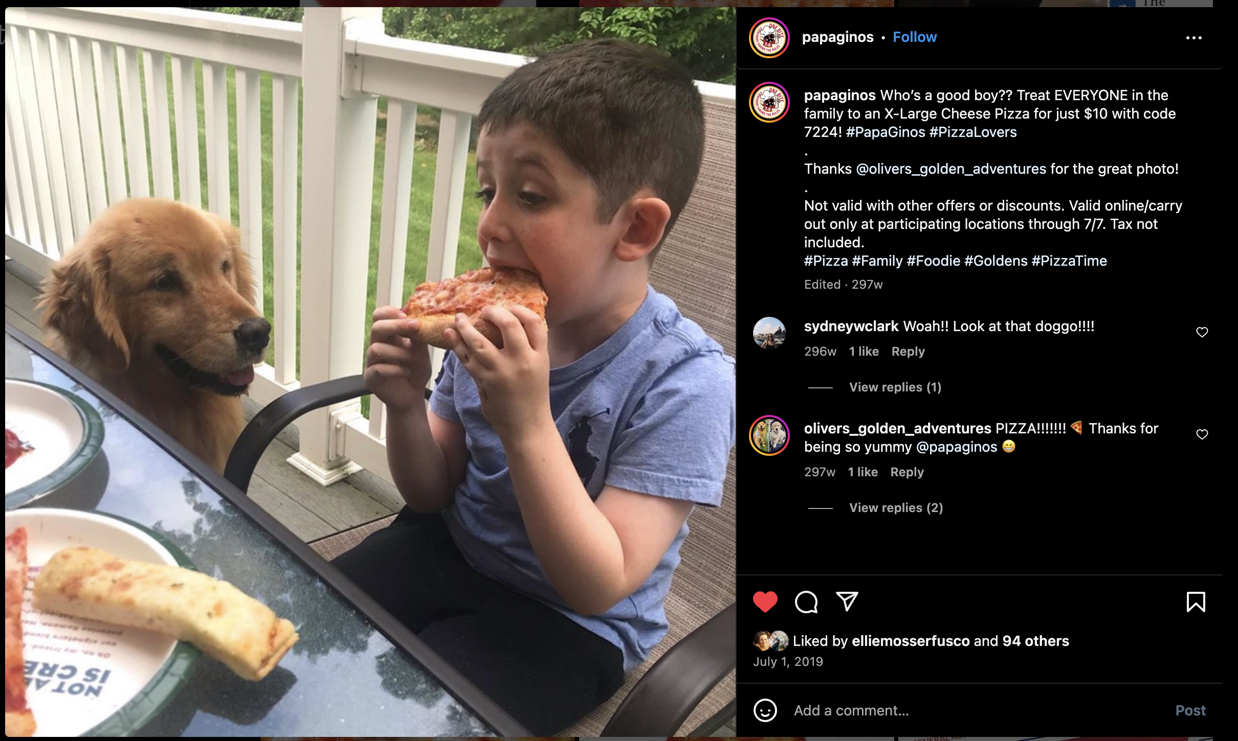 Papa Gino's Social - Good Boy.png