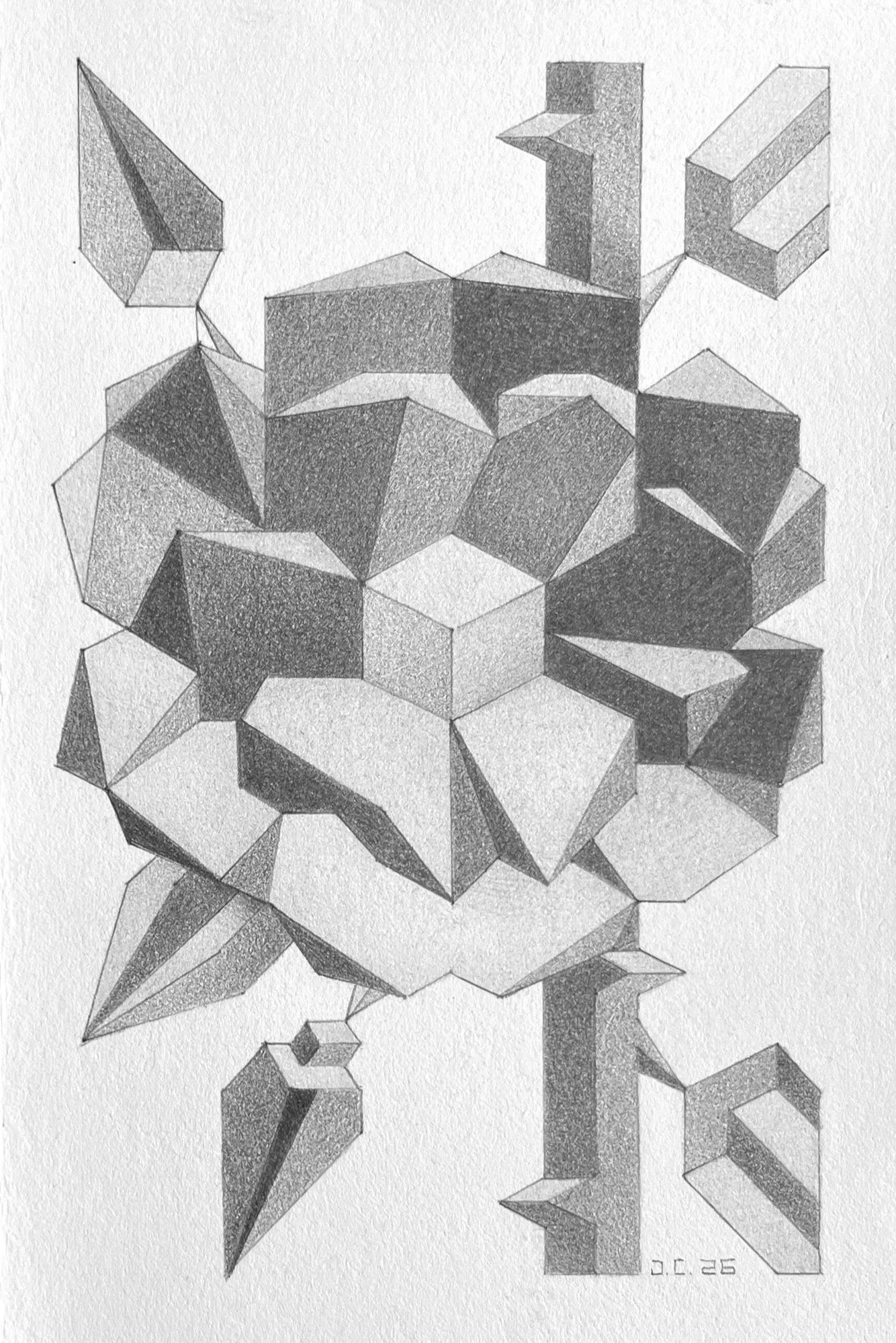 Doctor Huey Rose: Graphite on 300lb Hot Press Paper- 4”x6”- 2026