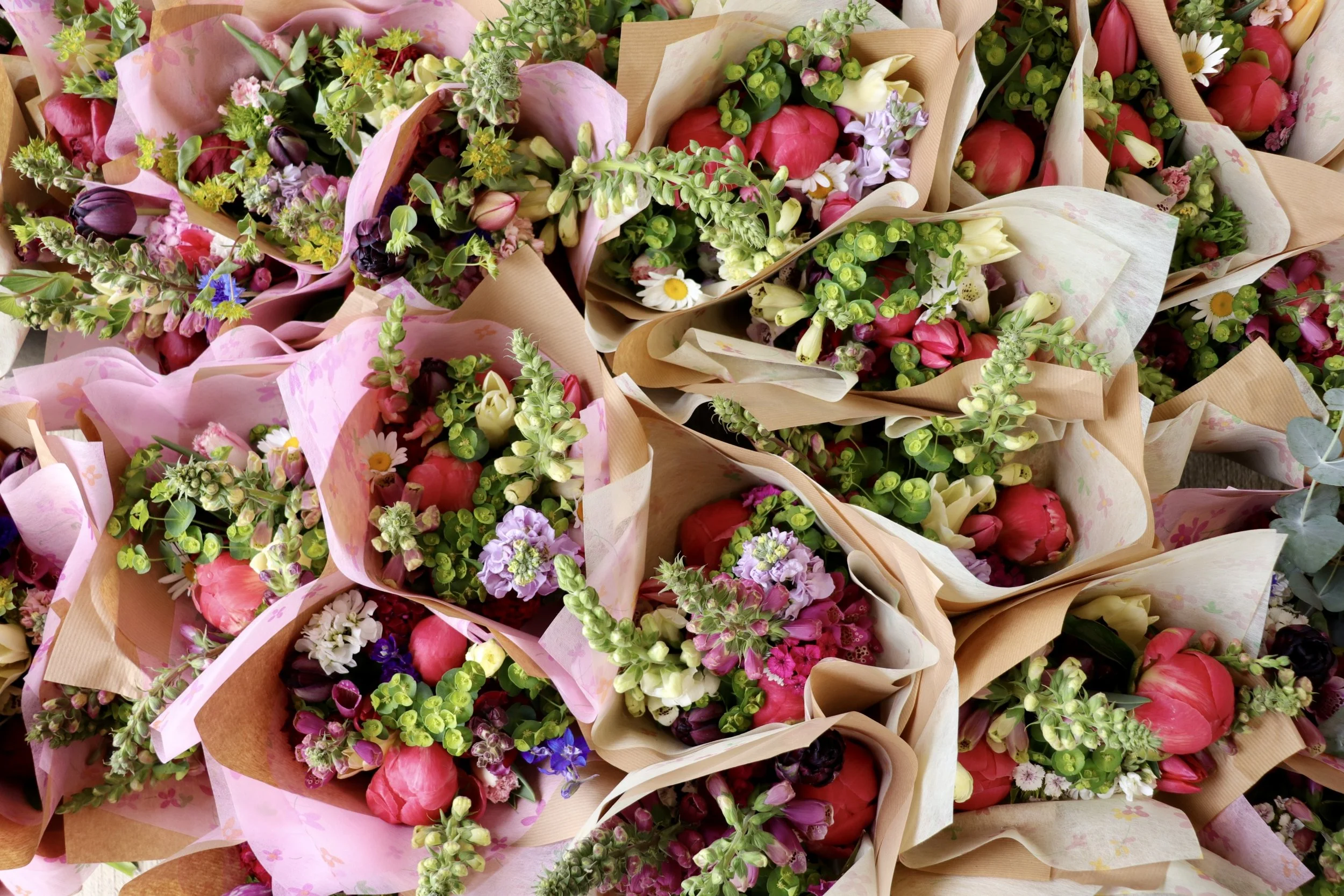 Mother's Day Wrapped Bouquet