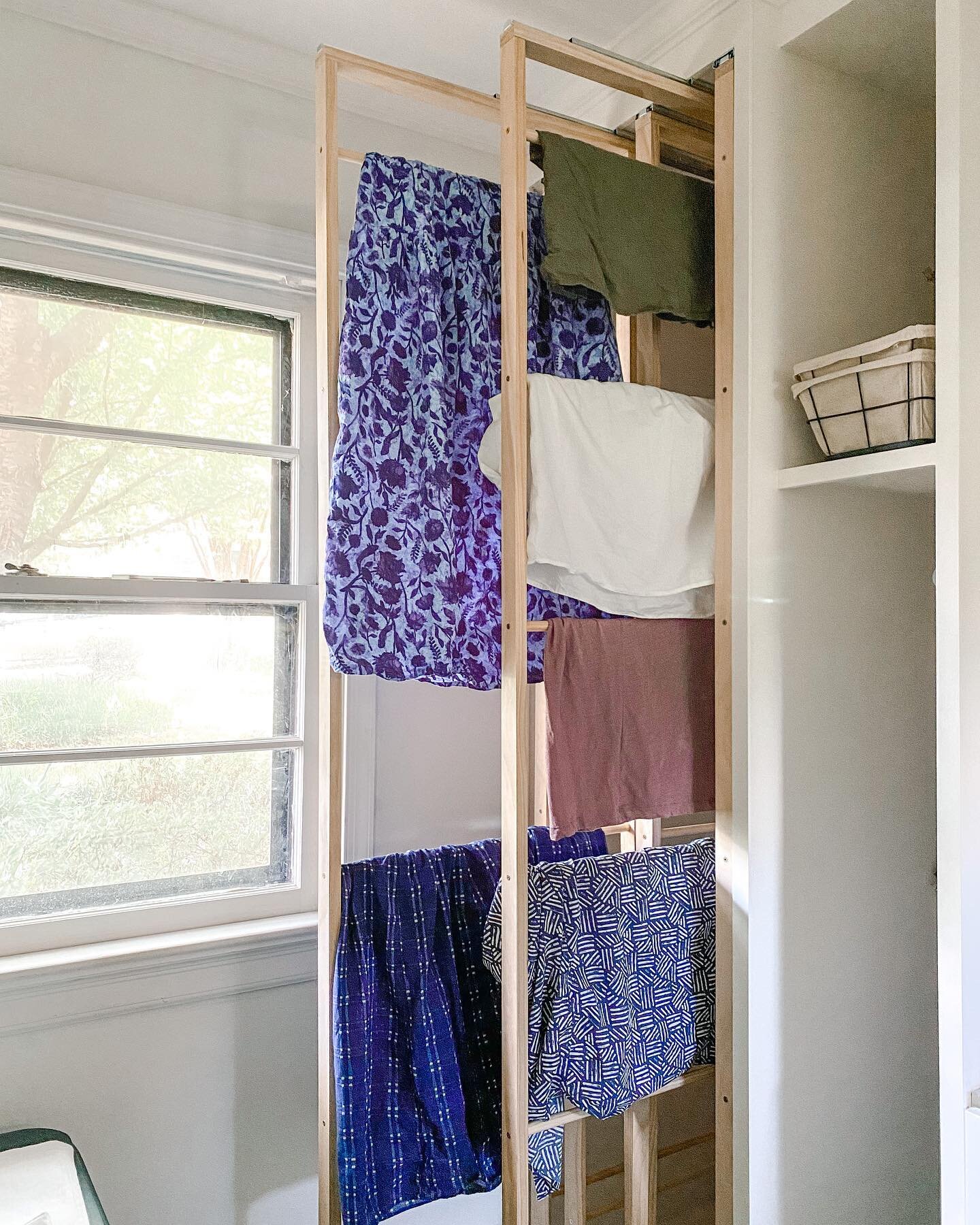 HOUSE UPDATE: a few frames to capture our new laundry 🧺 drying frames (see what we did there 😉)! 

So maybe two years ago Hayley saw this fancy drying system (worth 3k 🙈) in an advertisement. We actually hang dry a lot of our clothes to elongate t