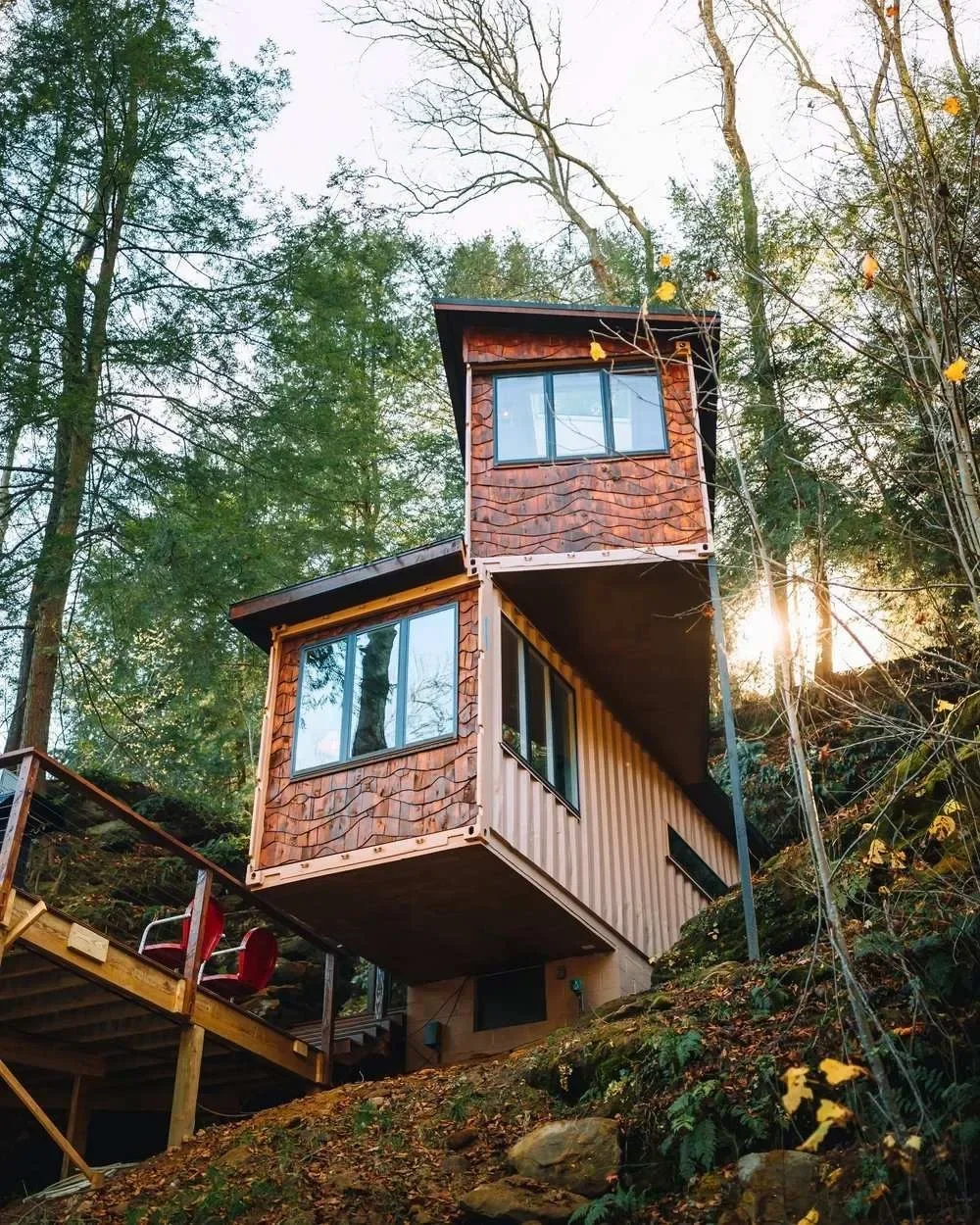 Box Hop cabin lodging near wedding venue