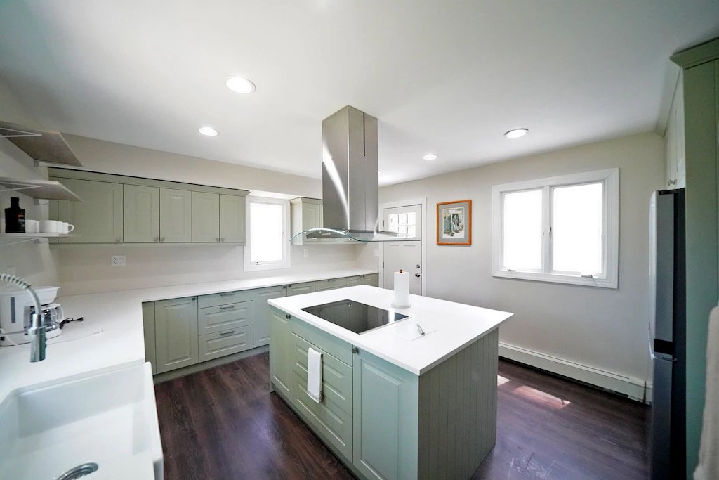 The kitchen of a guest house owned by Diamond Mills hotel in the village of Saugerties, NY