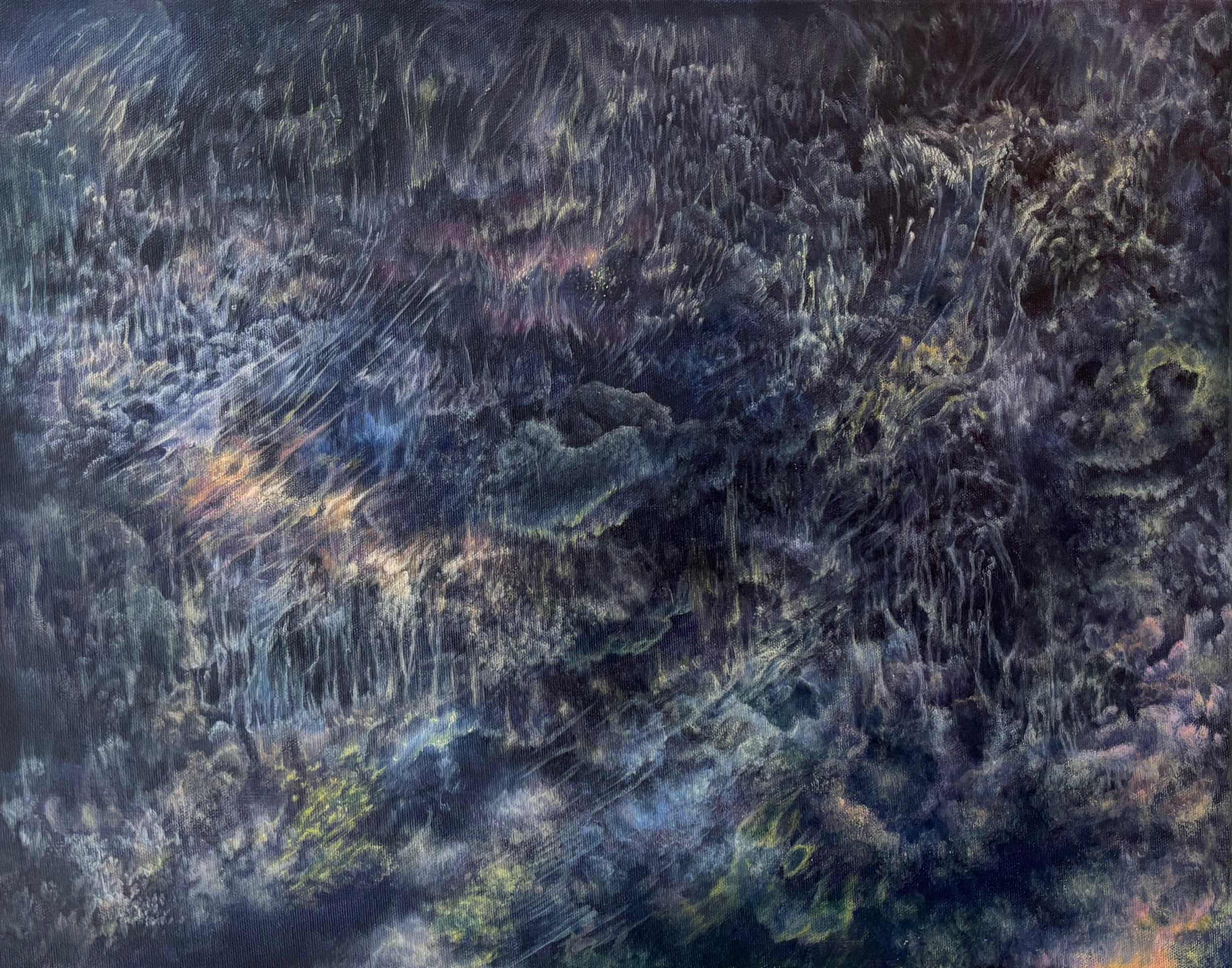 Abyssal Plane, $800, Oil on canvas, 16" x 20", 2024.