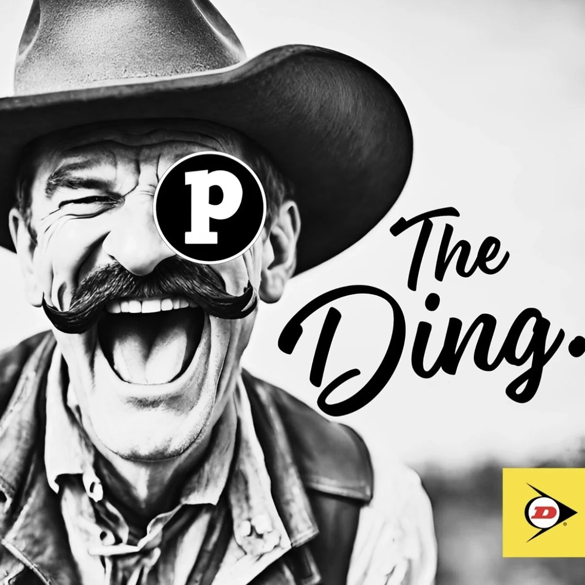 Yellow background with black bold text that reads 'PONCA CITY MX' and a small black circle with a white lowercase 'p' above.