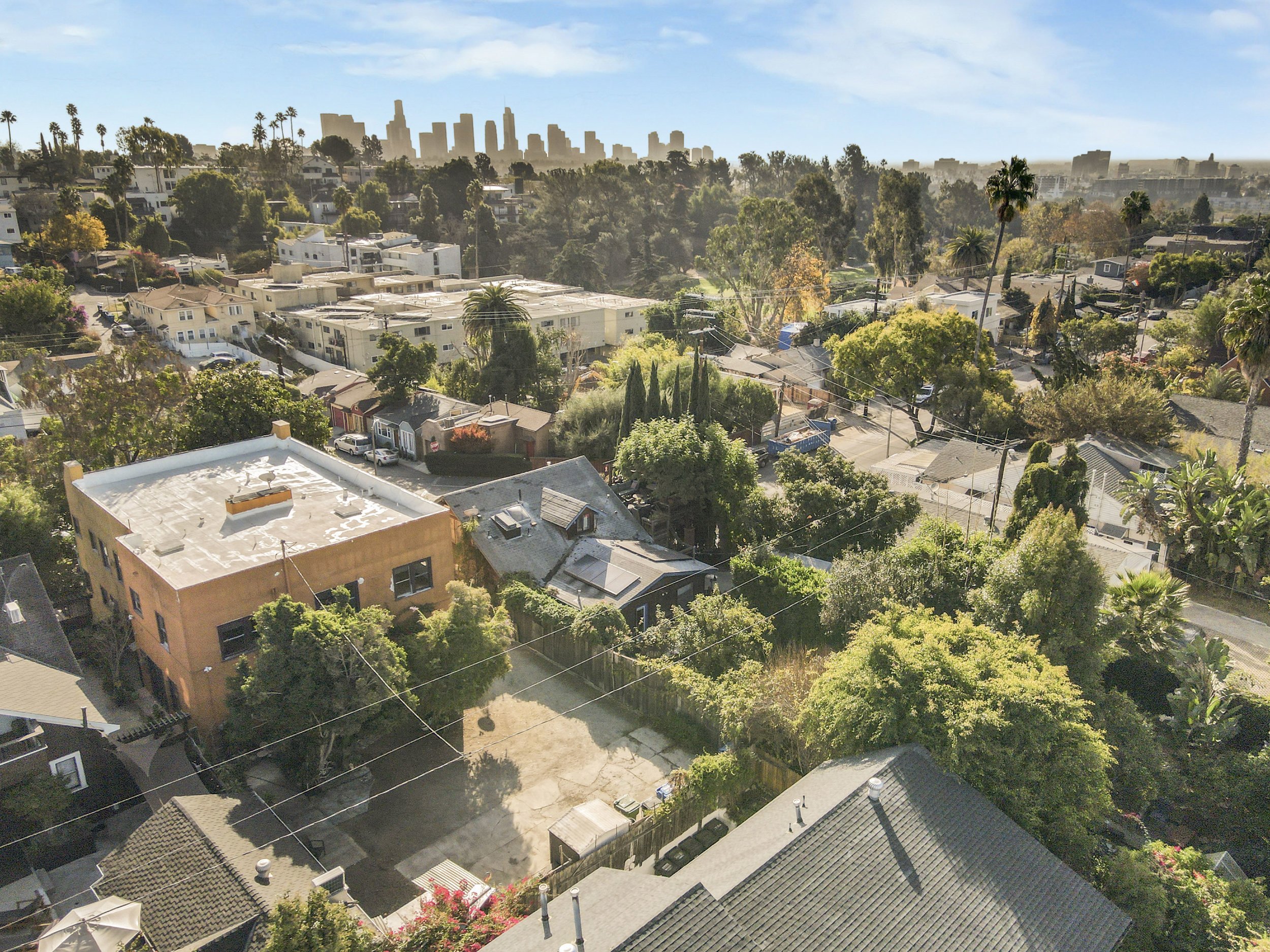 four unit property in silver lake with DTLA views