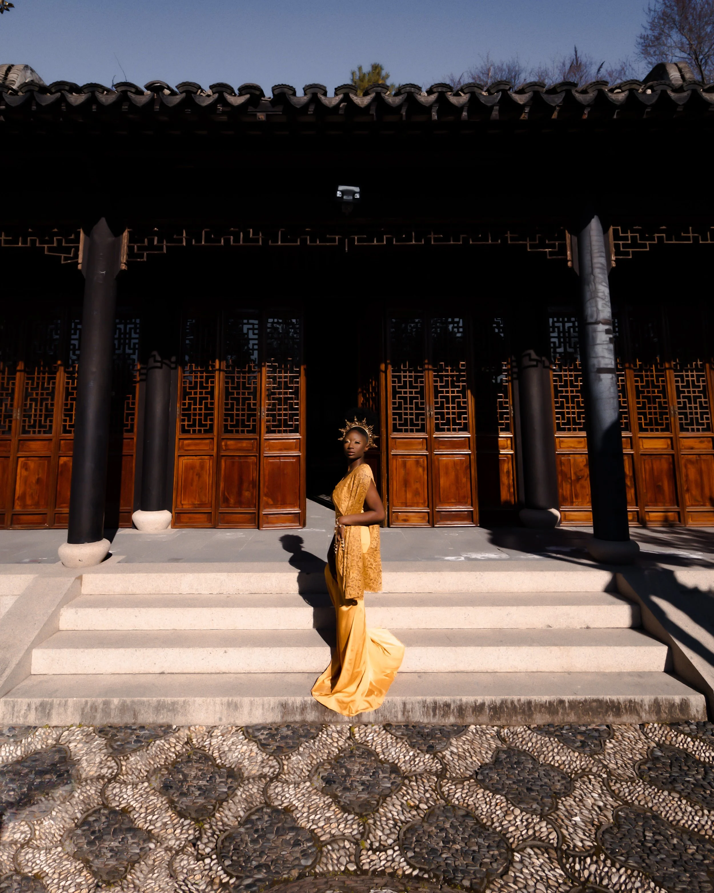 Divinity: the state or quality of being divine.

The Bronze Dress: Curated by Ms. Joy Ayoka.

(@ayokabrand)

She states, “Rebirth is beautiful. It is not easy. It is Bronze before Silver. Silver before Gold. Gold before Dust. Dust divine. A fleshly r