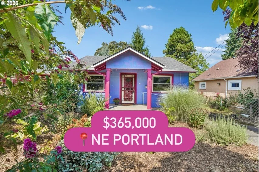 🦋 Dolly died this week and I like to think she&rsquo;d adore this bright, colorful , humble home in Sumner neighborhood! 
She could have a pollinator garden out front 
Playing music in the big backyard 
Bake pies in the charming kitchen 
And rest pe