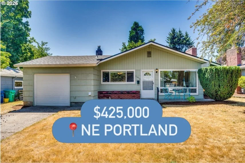 this is the house i&rsquo;d consider if my budget was $425,000! 

3 bed 1.5 bath 1,040 sqft  RANCH LIVING 
oversized sunny lot in Parkrose neighborhood 

1956 build 
it has a new roof 

Address is 11810 ne siskiyou st

Here&rsquo;s what i would do: 
