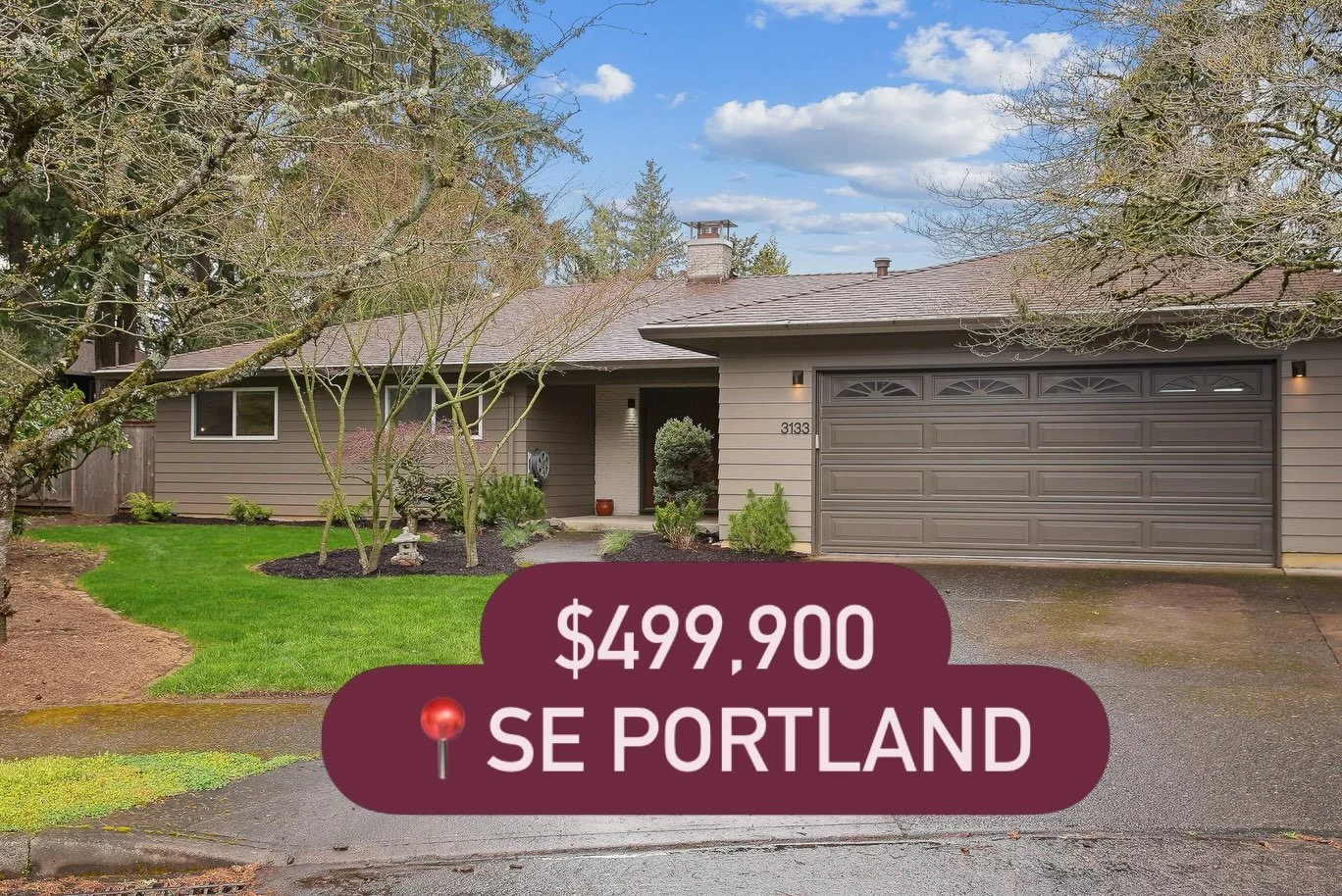 🌟 3133 se 152nd Ave 🌟
Just listed this BEAUTIFUL 1968 Mid Century Marvel ! 

Single level, quiet street, a host&rsquo;s DREAM, huge primary suite with multiple closets, covered patio. What&rsquo;s not to love!? 

Listed by me! Hmu with any question