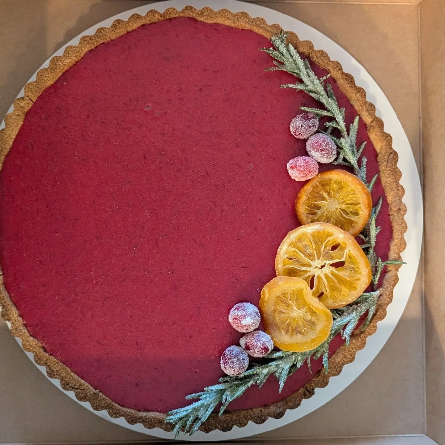 @tspoonkitchen brought us the most beautiful pies! We have one of each available for sale. 

You can also order for pickup next week, deadline is Saturday 12/20! Order in person, via phone or through our online form - see link in bio.

𝘾𝙧𝙖𝙣𝙗𝙚𝙧